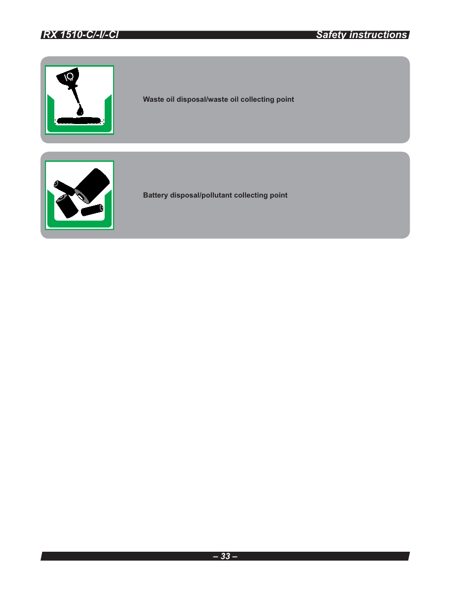 Multiquip RX 1510-C/-I/-CI User Manual | Page 33 / 101