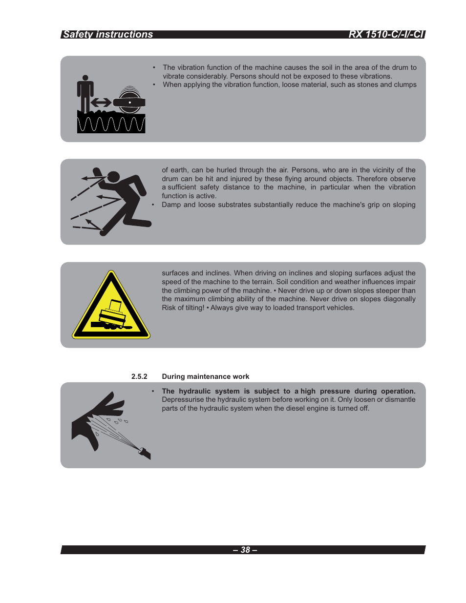 Multiquip RX 1510-C/-I/-CI User Manual | Page 38 / 101