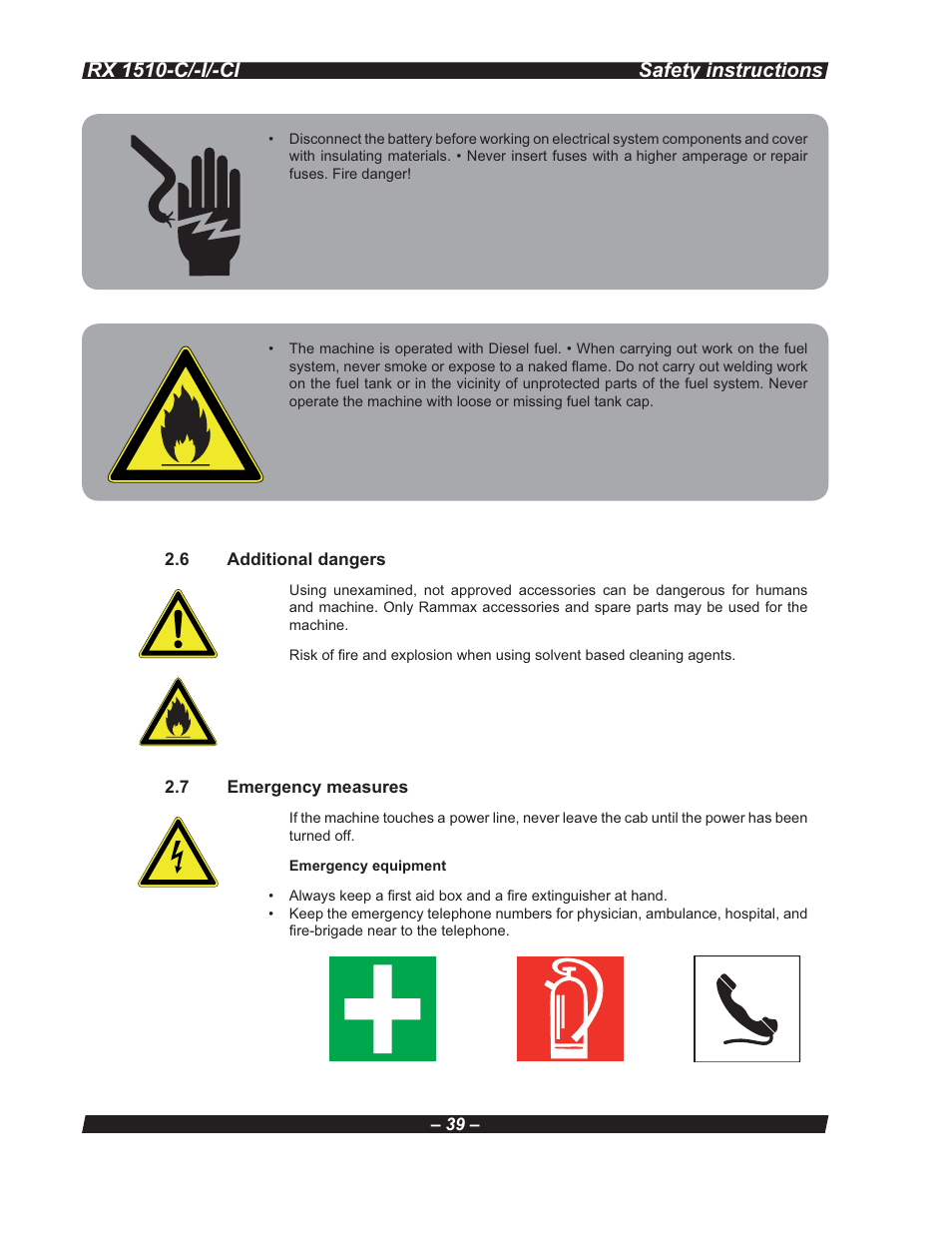 Multiquip RX 1510-C/-I/-CI User Manual | Page 39 / 101
