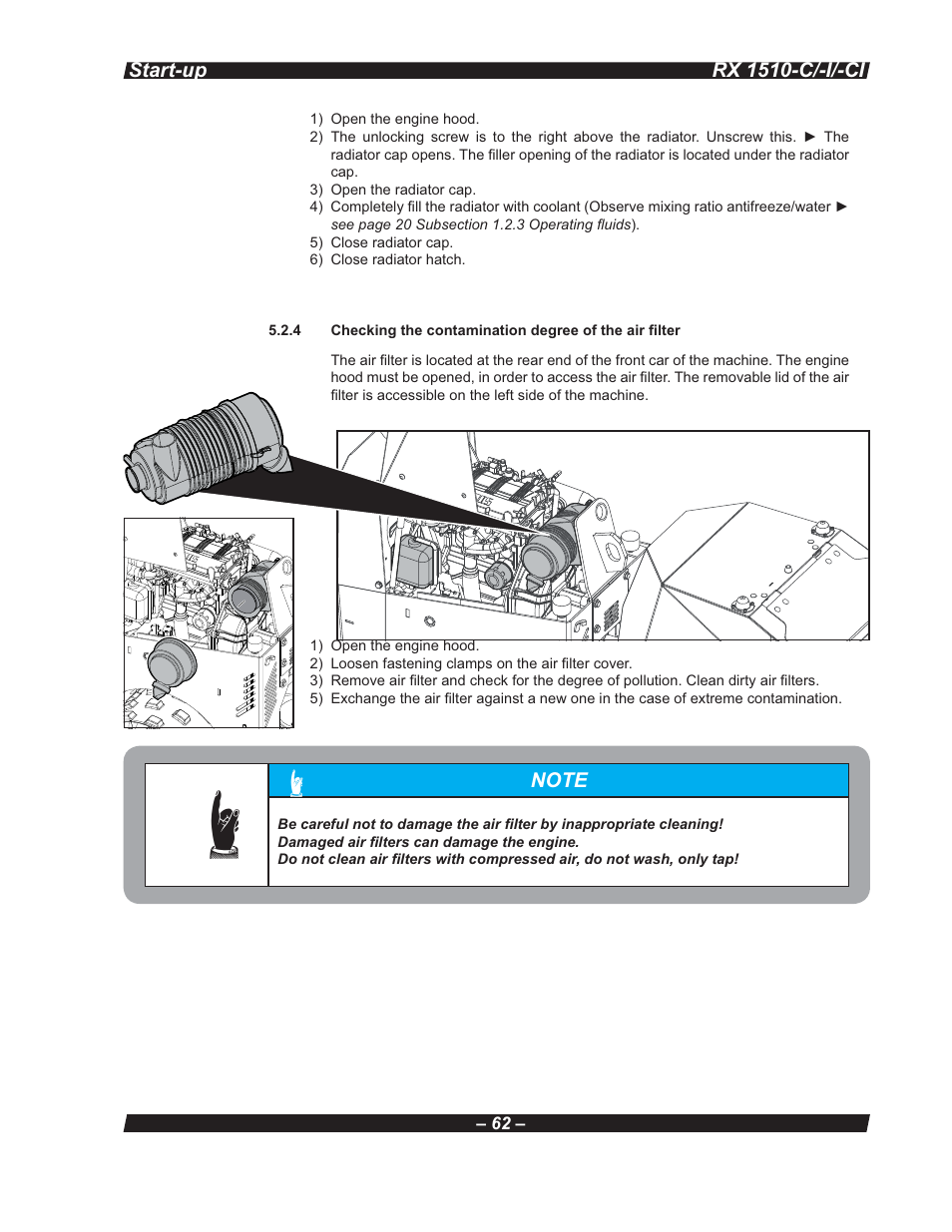 Multiquip RX 1510-C/-I/-CI User Manual | Page 62 / 101