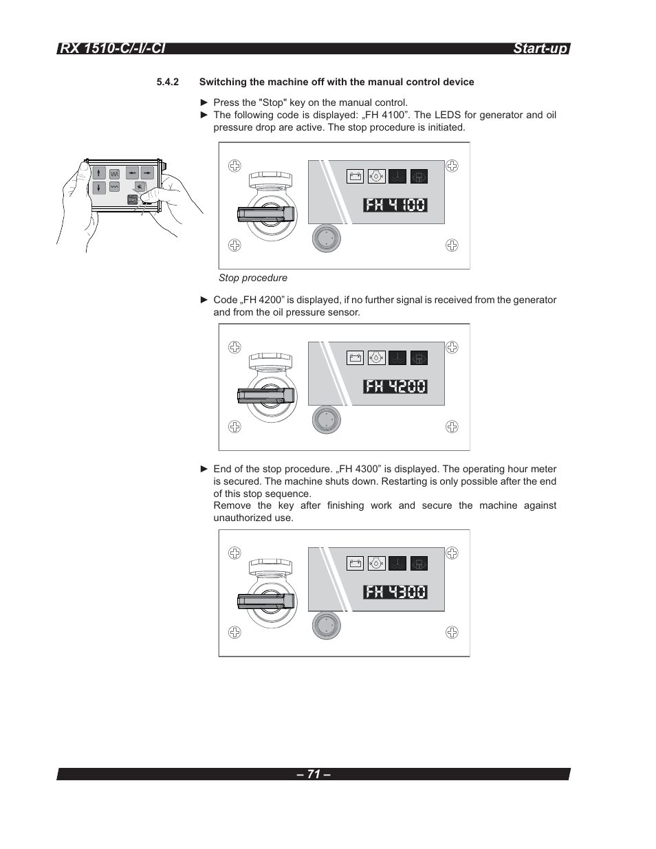 Multiquip RX 1510-C/-I/-CI User Manual | Page 71 / 101