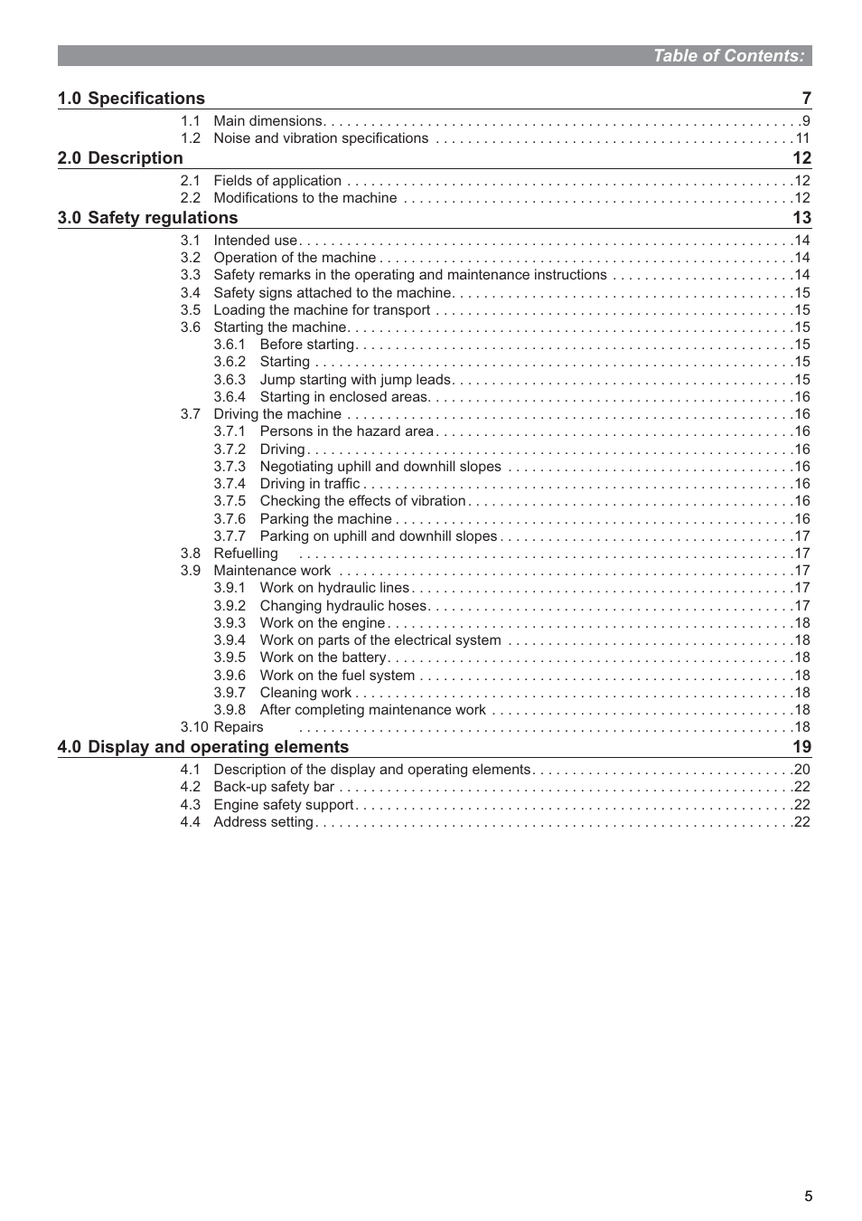 Multiquip P33/24 HHMR User Manual | Page 5 / 39