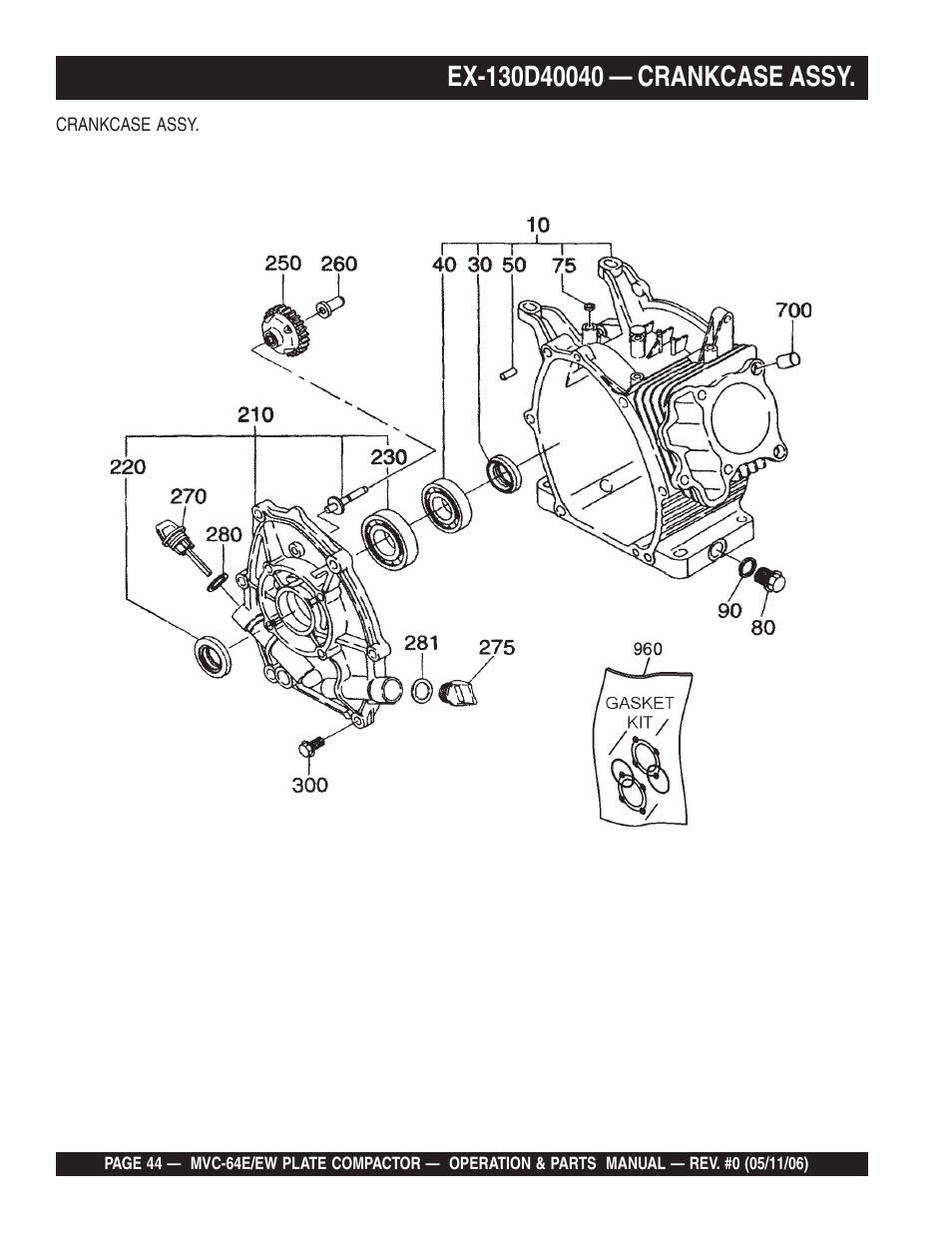 Multiquip MVC64E/EW User Manual | Page 44 / 62