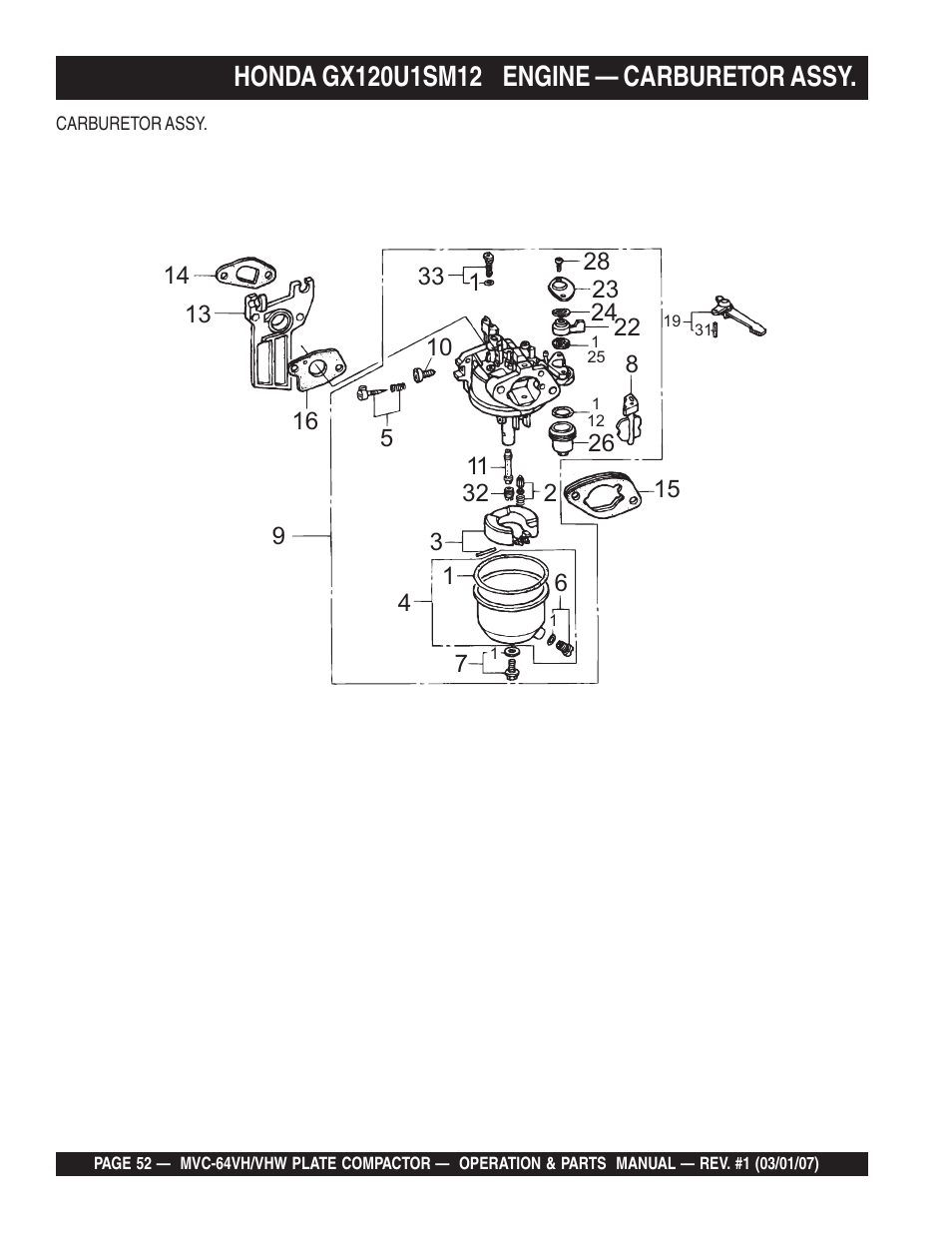 Multiquip MVC64VH/VHW User Manual | Page 52 / 70