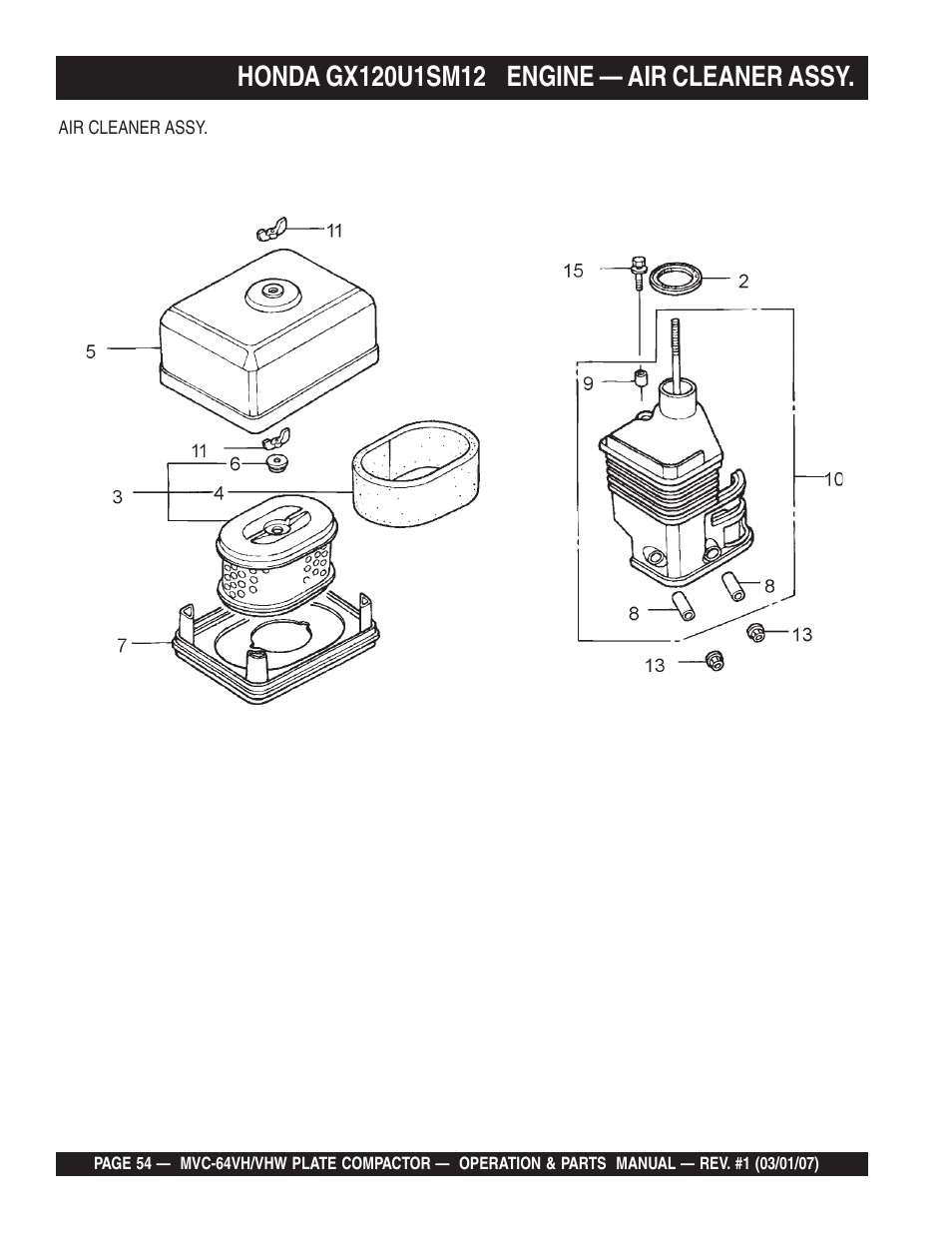 Multiquip MVC64VH/VHW User Manual | Page 54 / 70