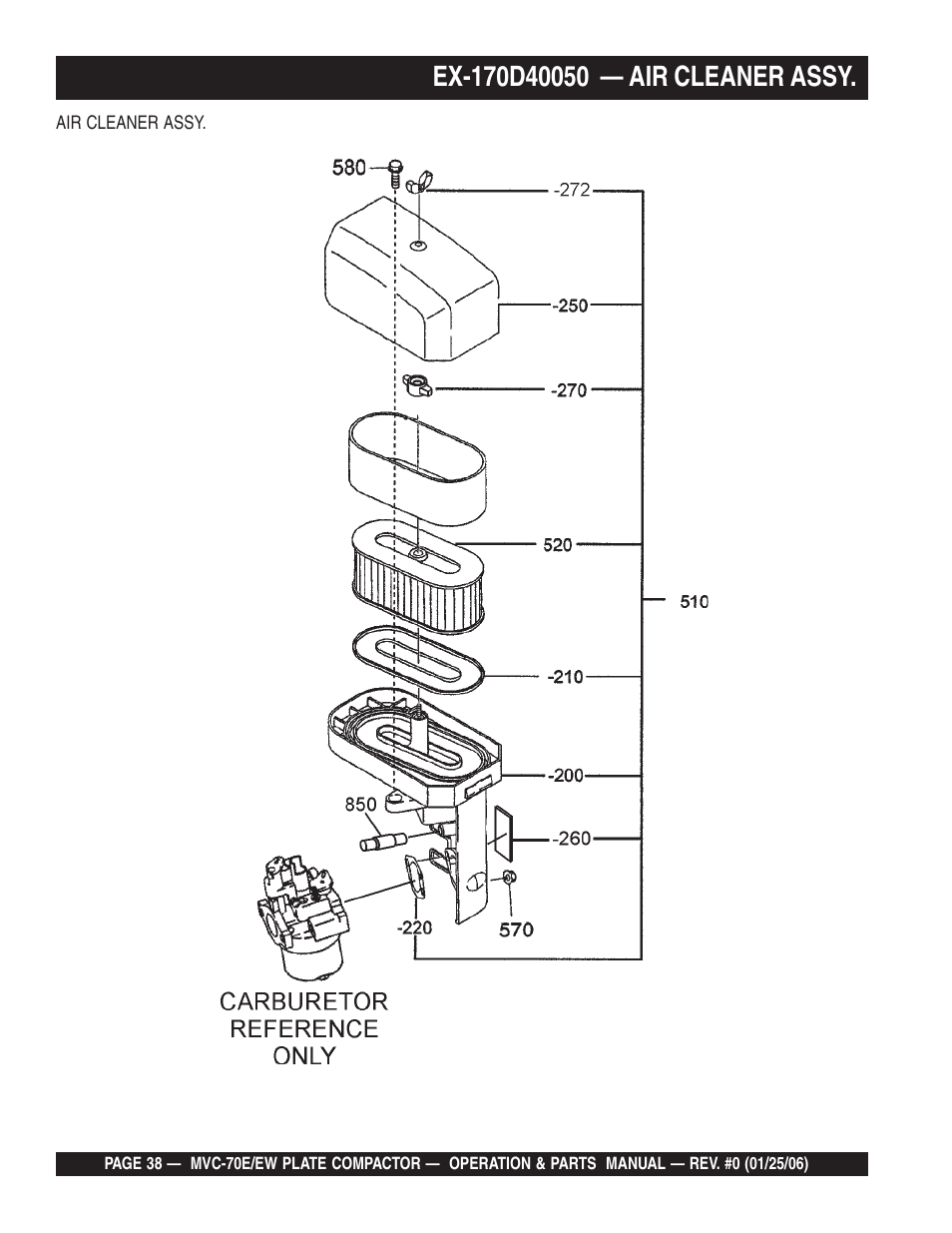Multiquip MVC70E/EW User Manual | Page 38 / 62