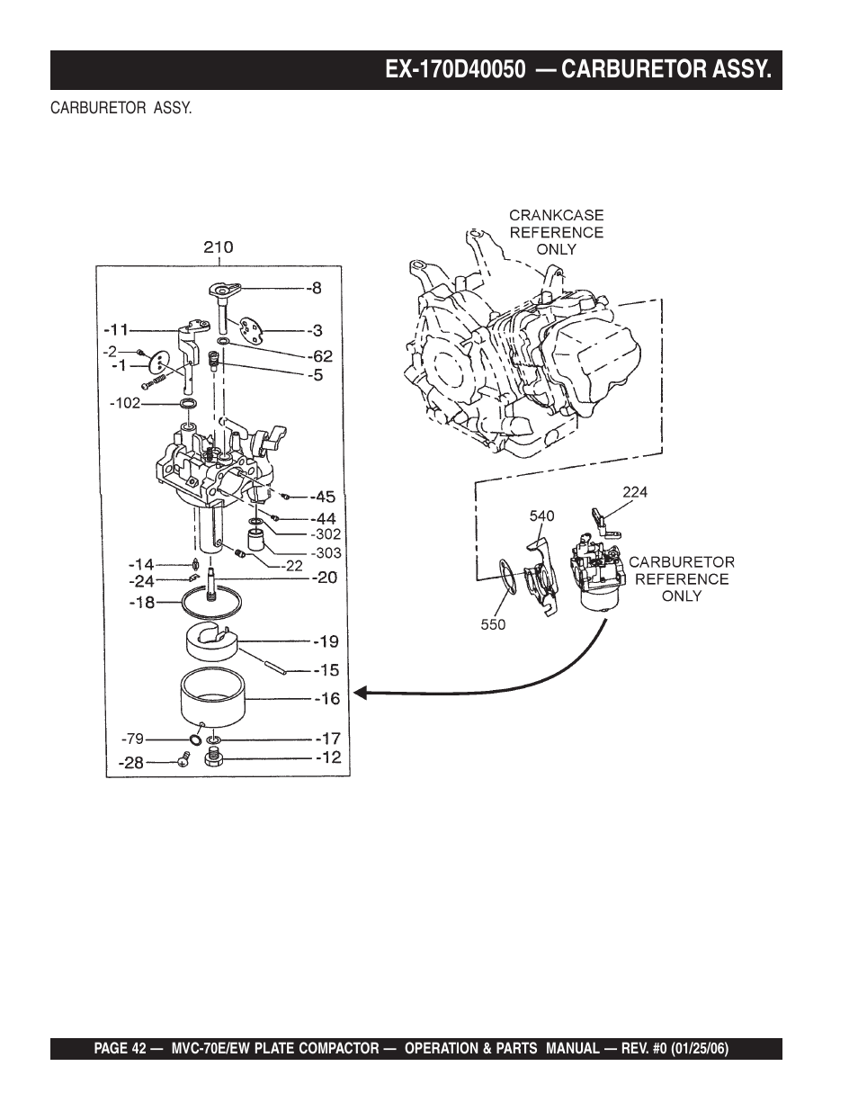 Multiquip MVC70E/EW User Manual | Page 42 / 62