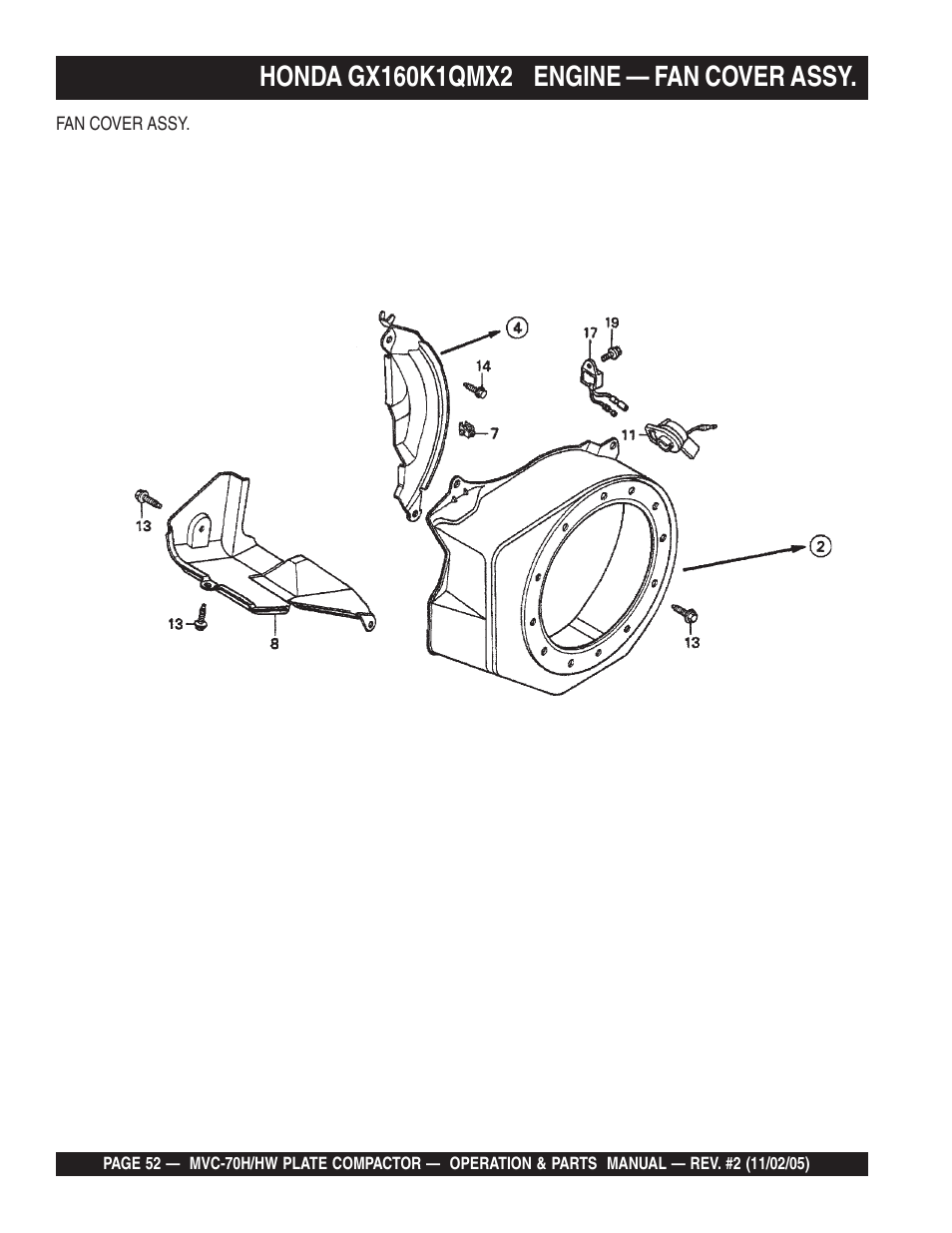 Multiquip MVC70H/HW User Manual | Page 52 / 74