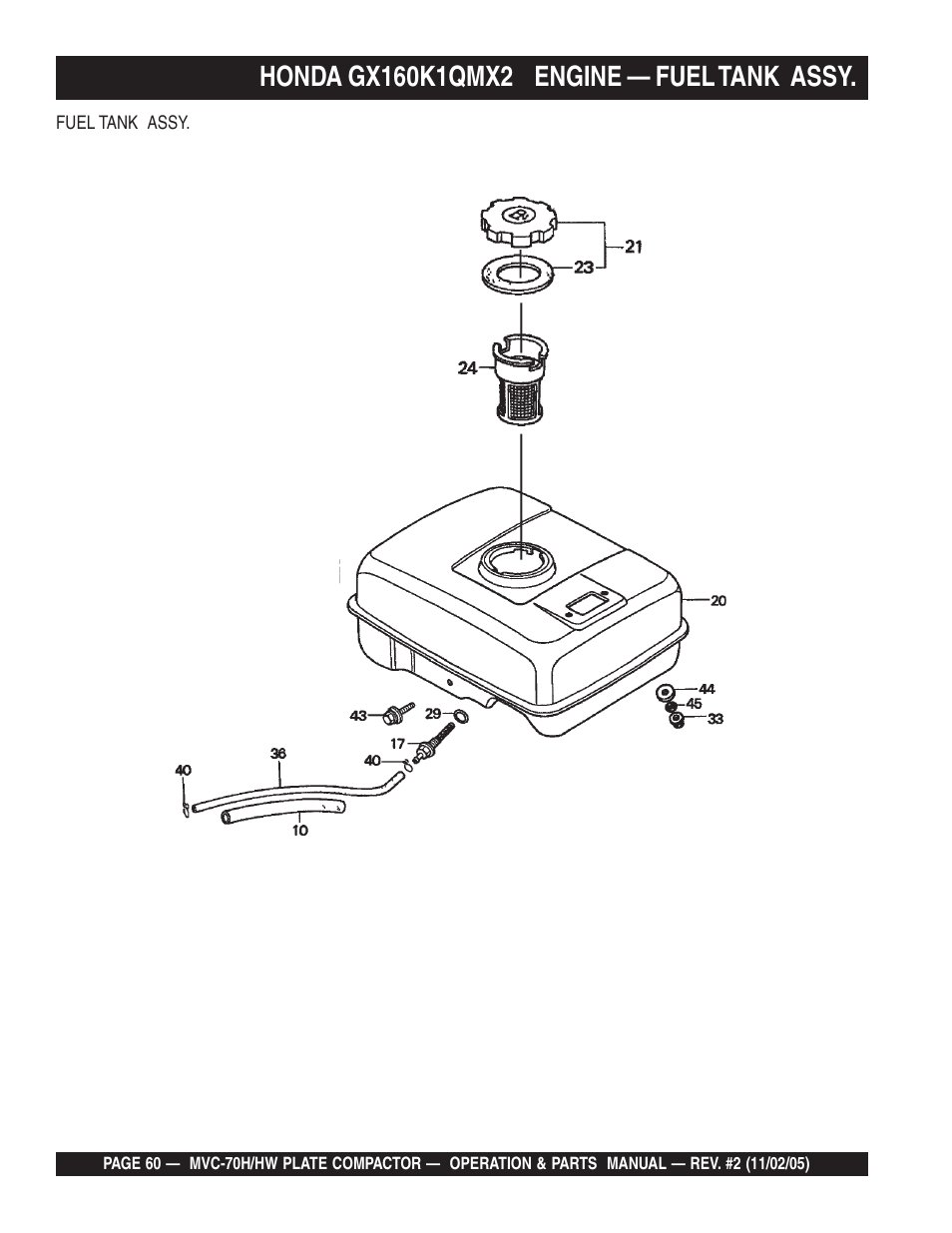 Multiquip MVC70H/HW User Manual | Page 60 / 74