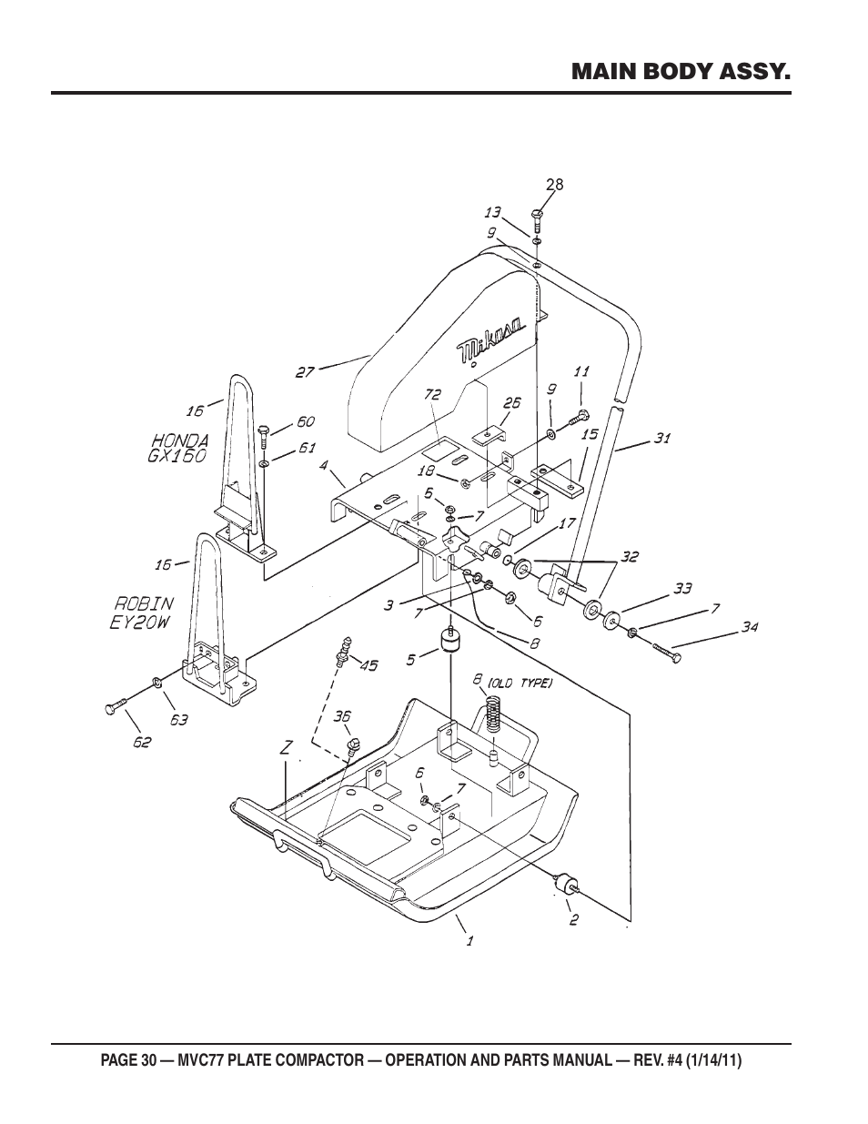 Multiquip MVC77 User Manual | Page 30 / 72