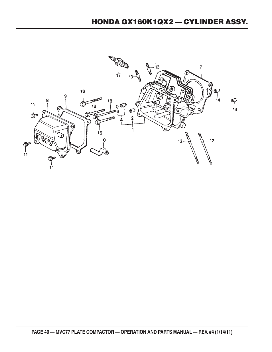 Multiquip MVC77 User Manual | Page 40 / 72