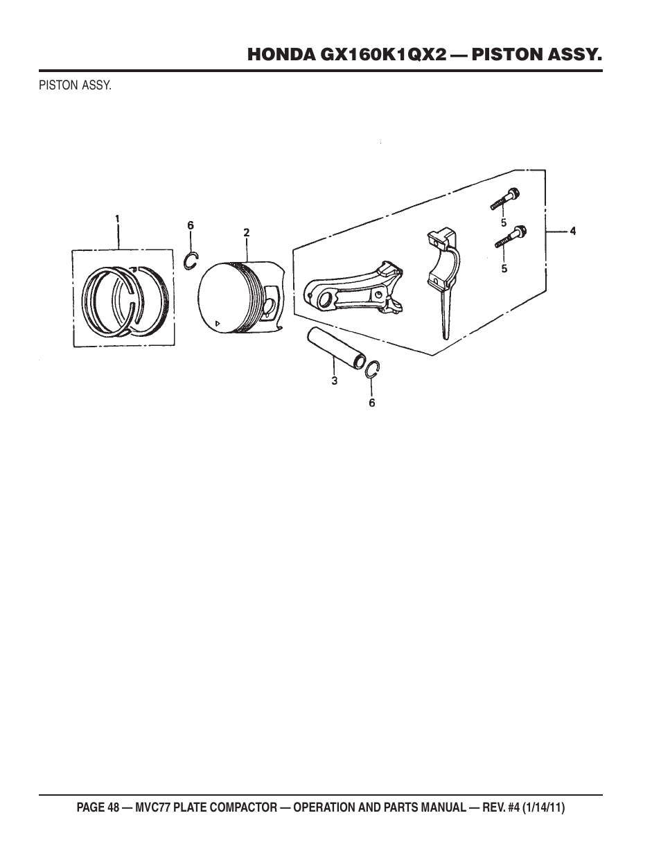 Multiquip MVC77 User Manual | Page 48 / 72
