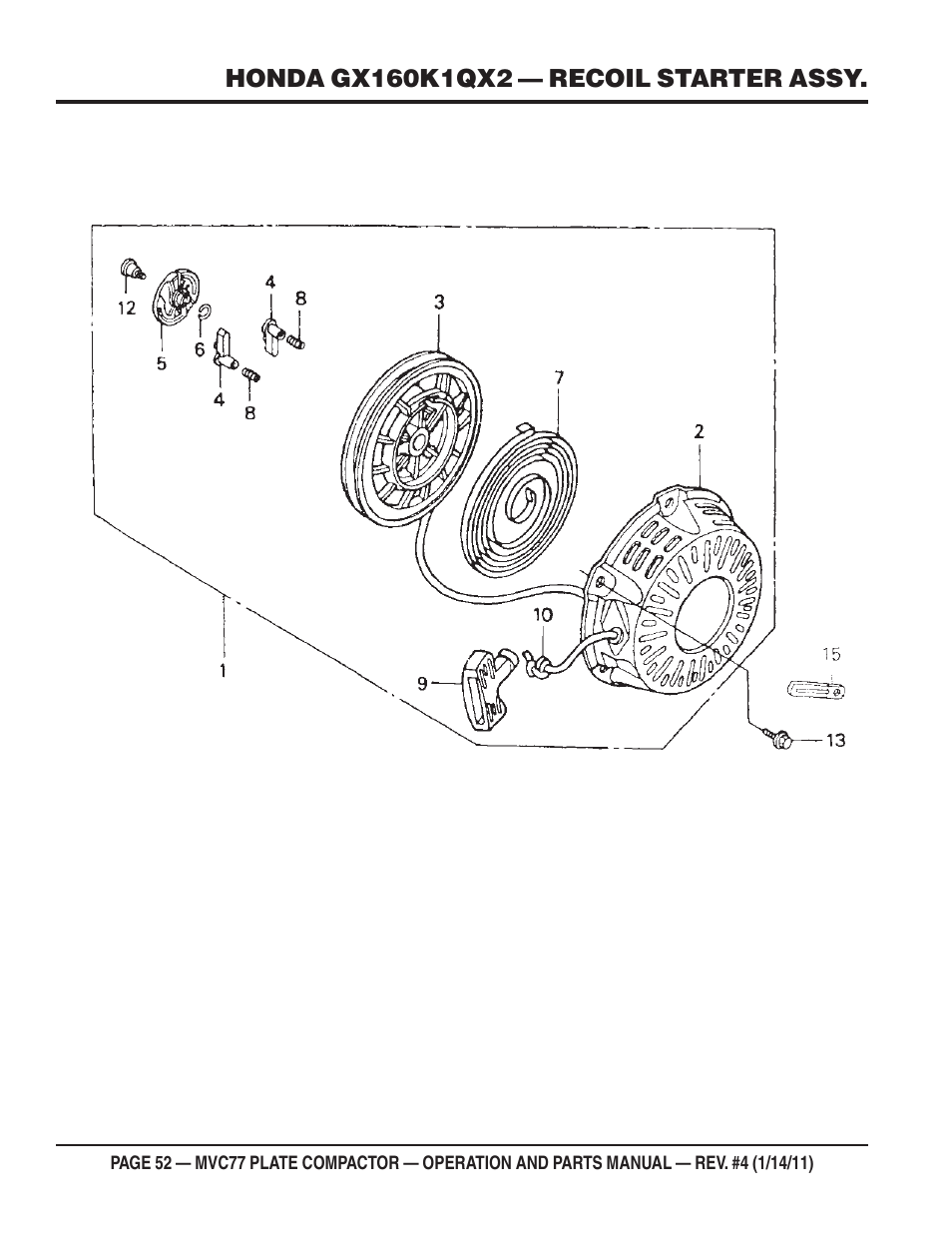 Multiquip MVC77 User Manual | Page 52 / 72