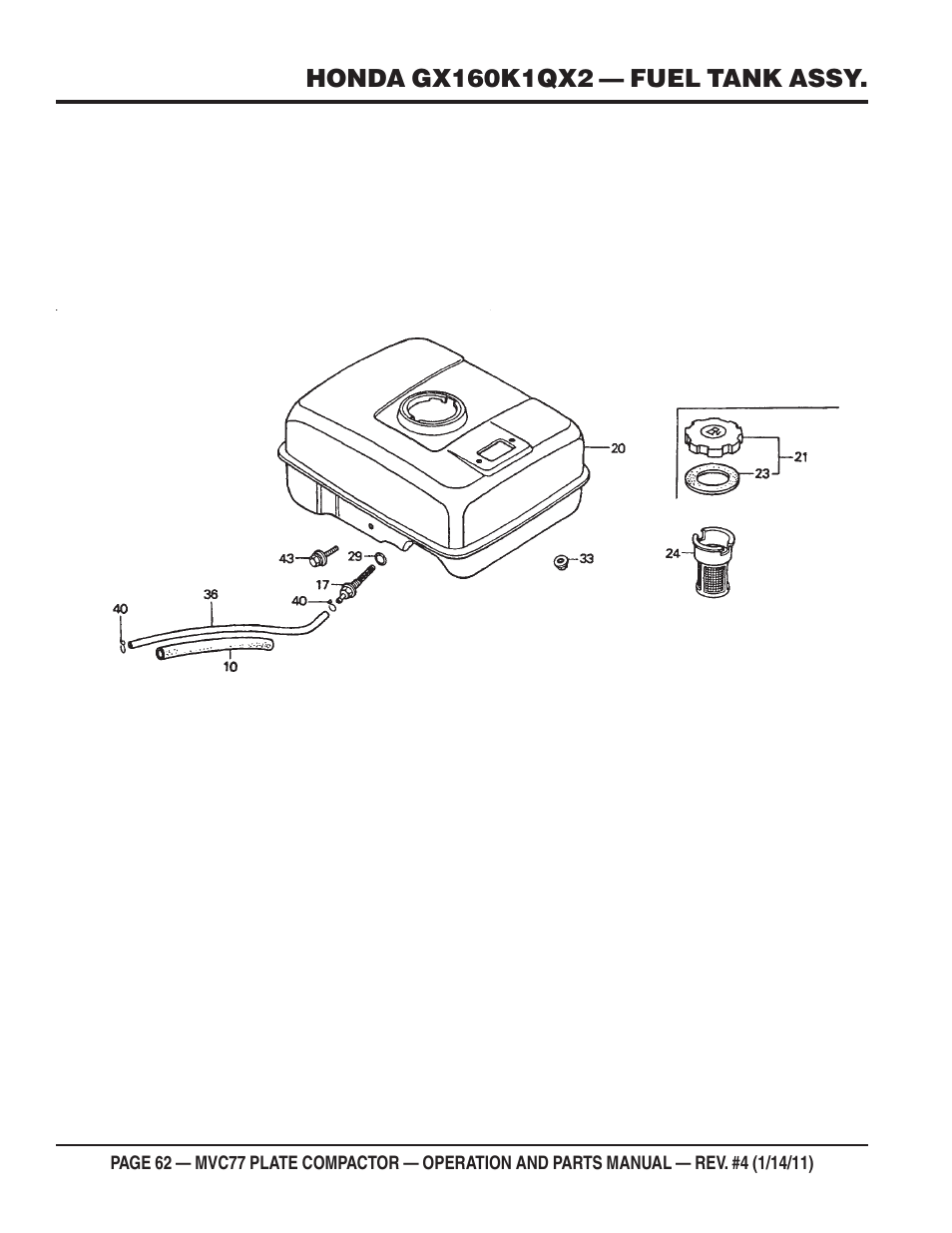 Multiquip MVC77 User Manual | Page 62 / 72