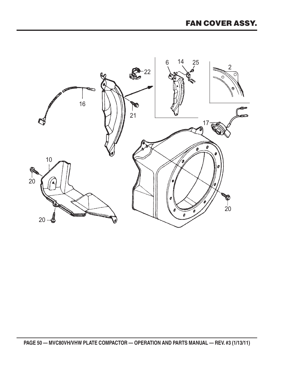 Multiquip MVC80VH/VHW User Manual | Page 50 / 70