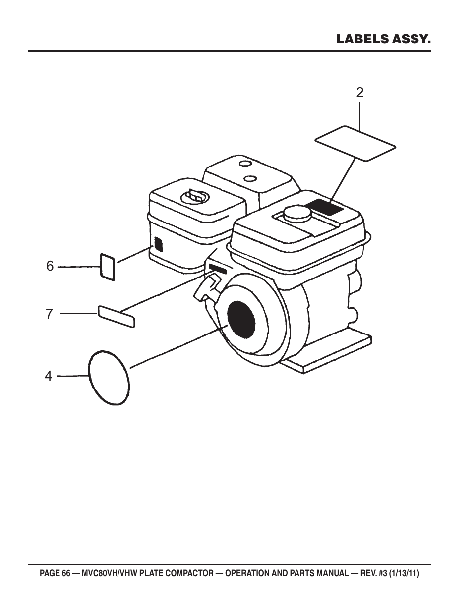 Multiquip MVC80VH/VHW User Manual | Page 66 / 70