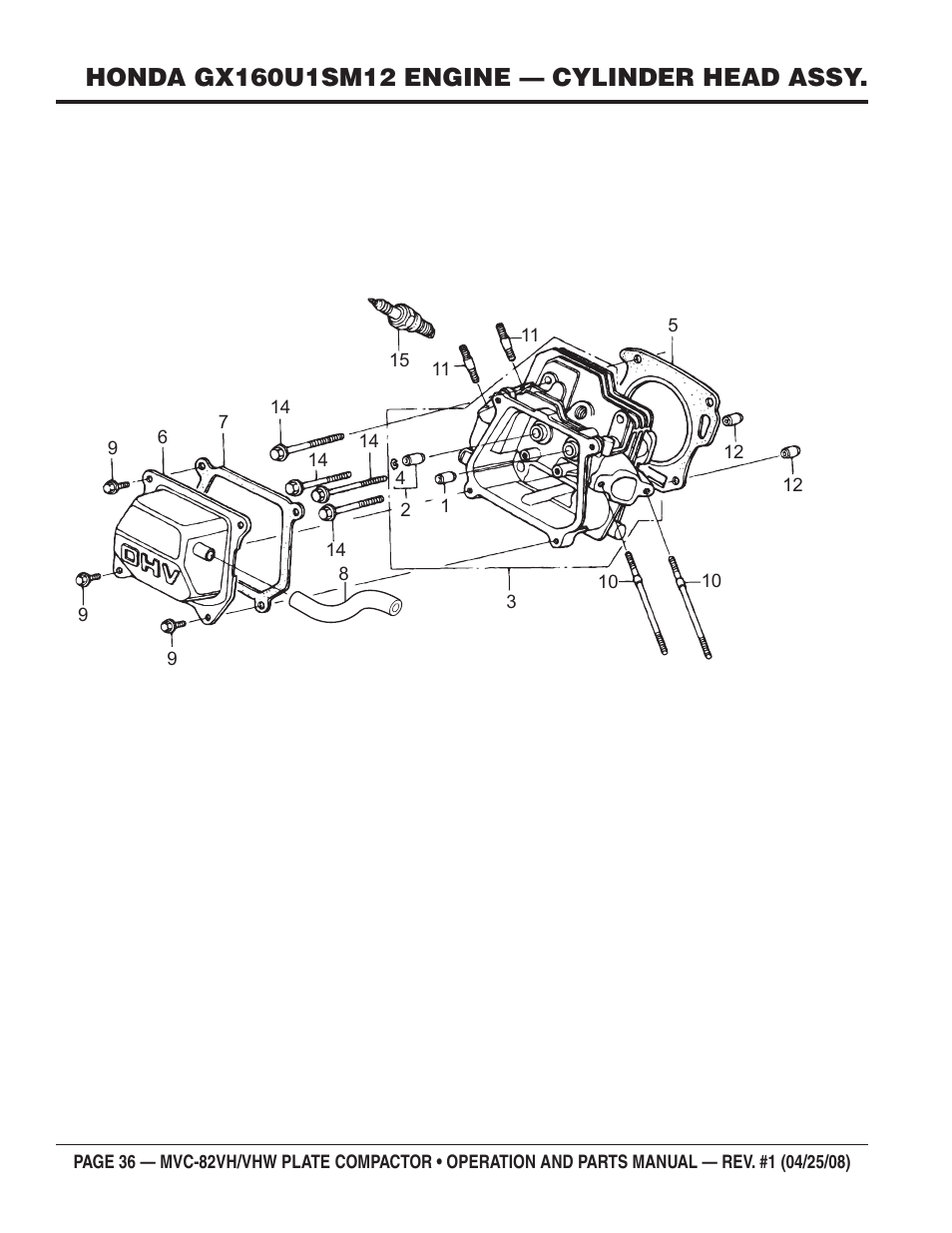 Multiquip MVC82VH/VHW User Manual | Page 36 / 70