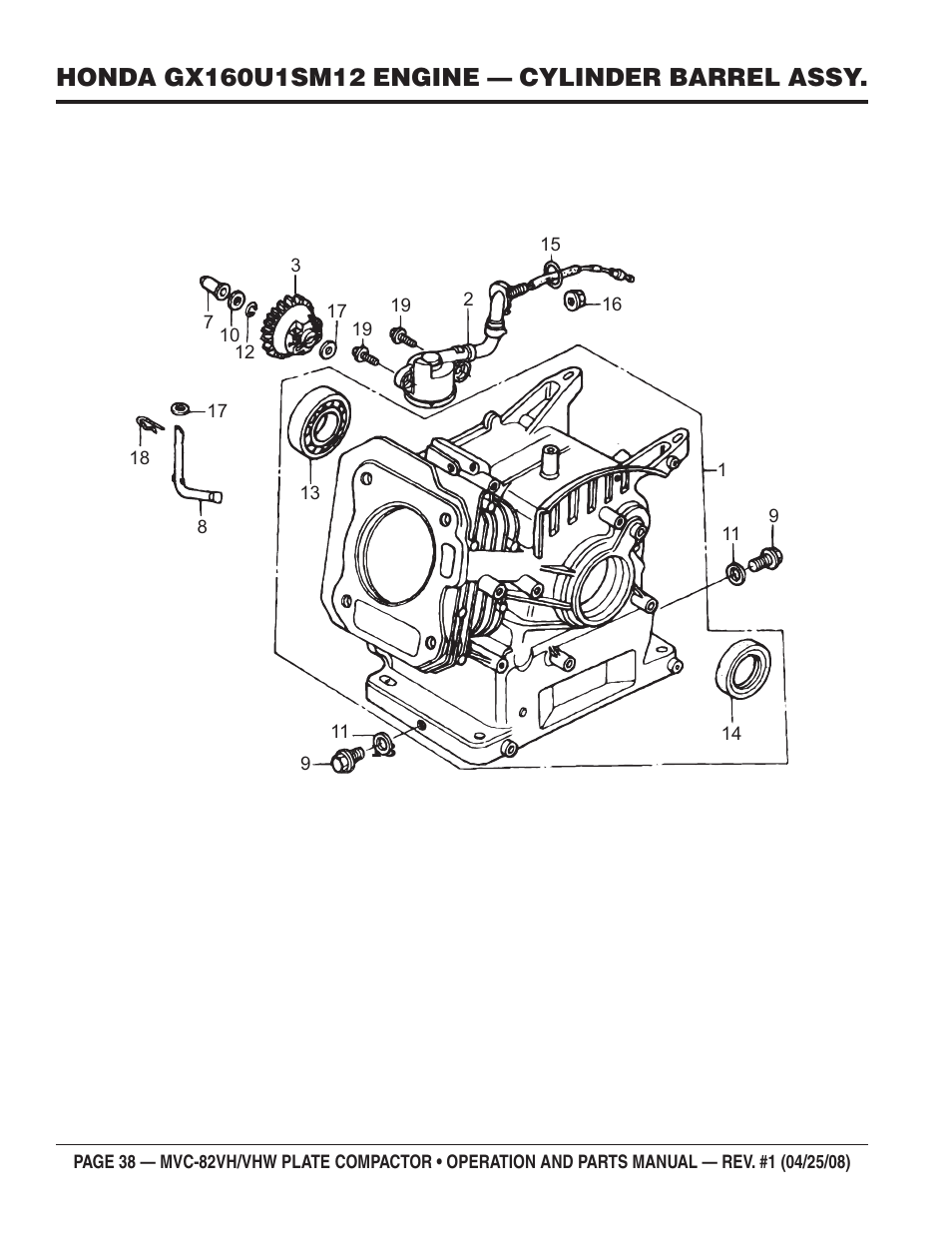 Multiquip MVC82VH/VHW User Manual | Page 38 / 70