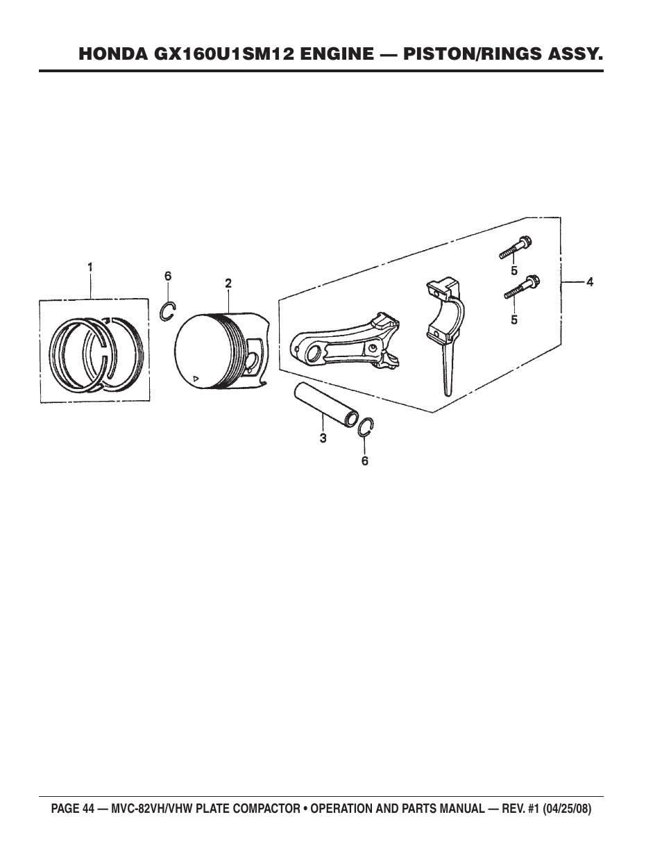 Multiquip MVC82VH/VHW User Manual | Page 44 / 70