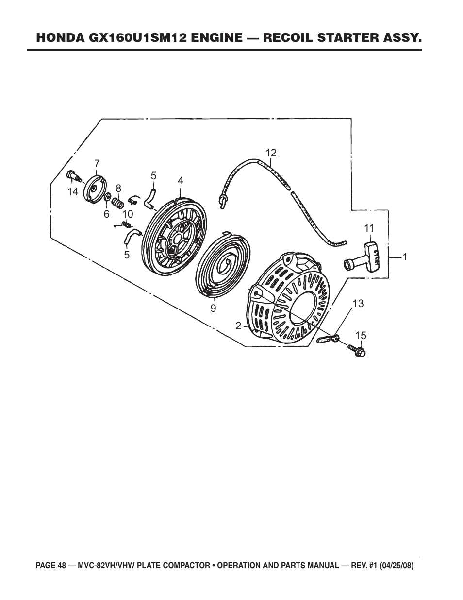 Multiquip MVC82VH/VHW User Manual | Page 48 / 70