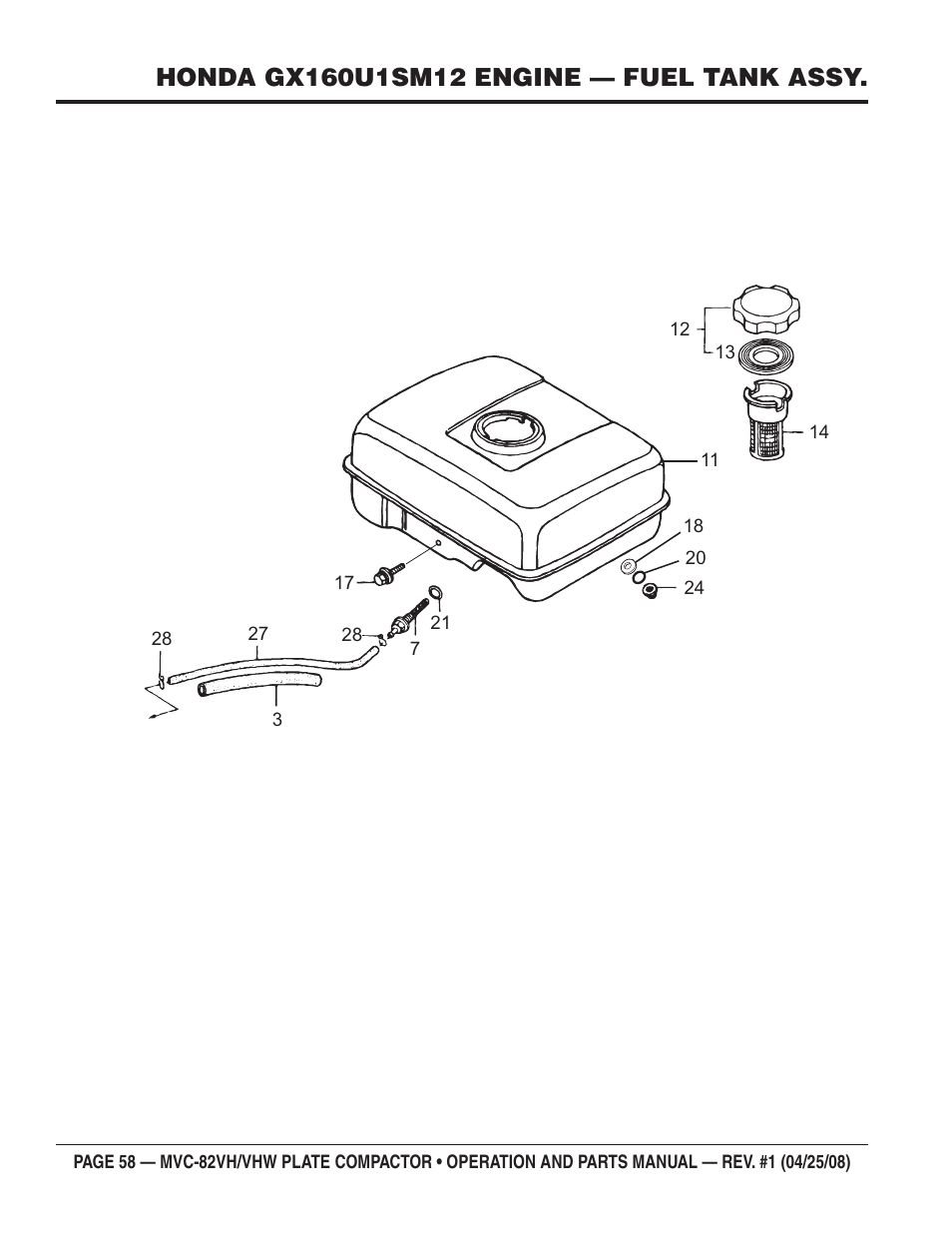 Multiquip MVC82VH/VHW User Manual | Page 58 / 70