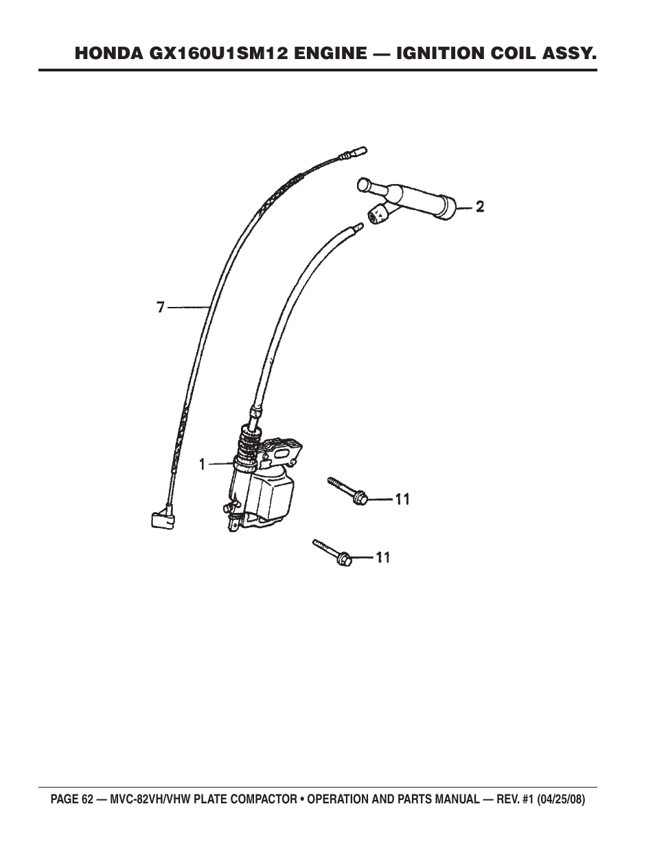 Multiquip MVC82VH/VHW User Manual | Page 62 / 70