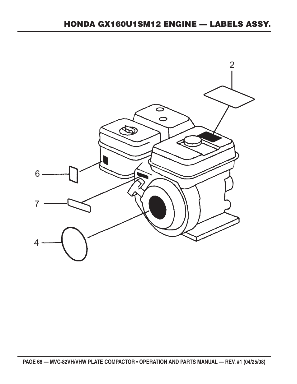 Multiquip MVC82VH/VHW User Manual | Page 66 / 70
