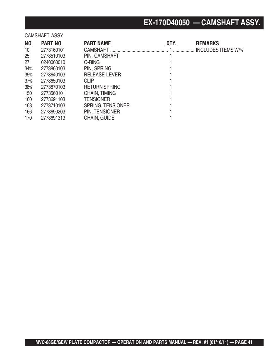 Multiquip MVC88GE/GEW User Manual | Page 41 / 62