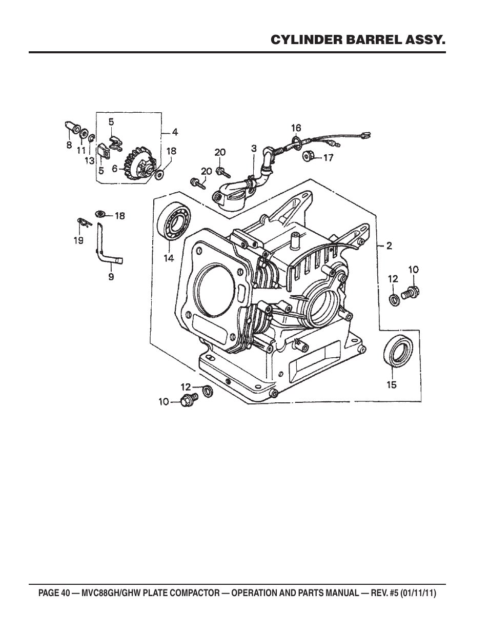 Multiquip MVC88GH/GHW User Manual | Page 40 / 74