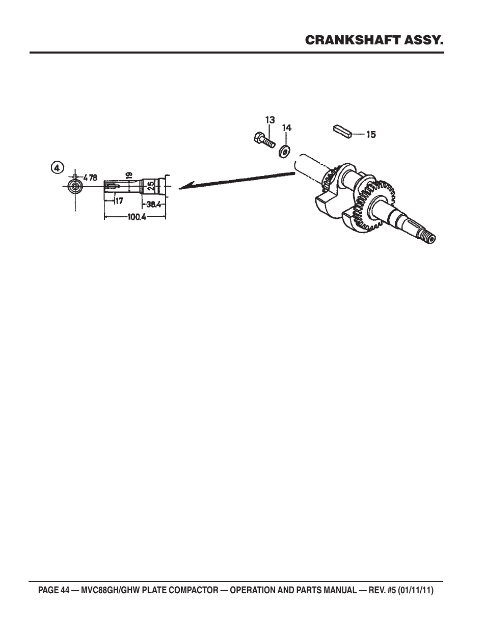 Multiquip MVC88GH/GHW User Manual | Page 44 / 74