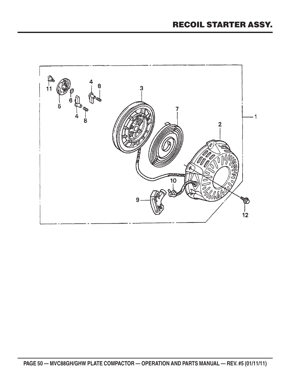 Multiquip MVC88GH/GHW User Manual | Page 50 / 74