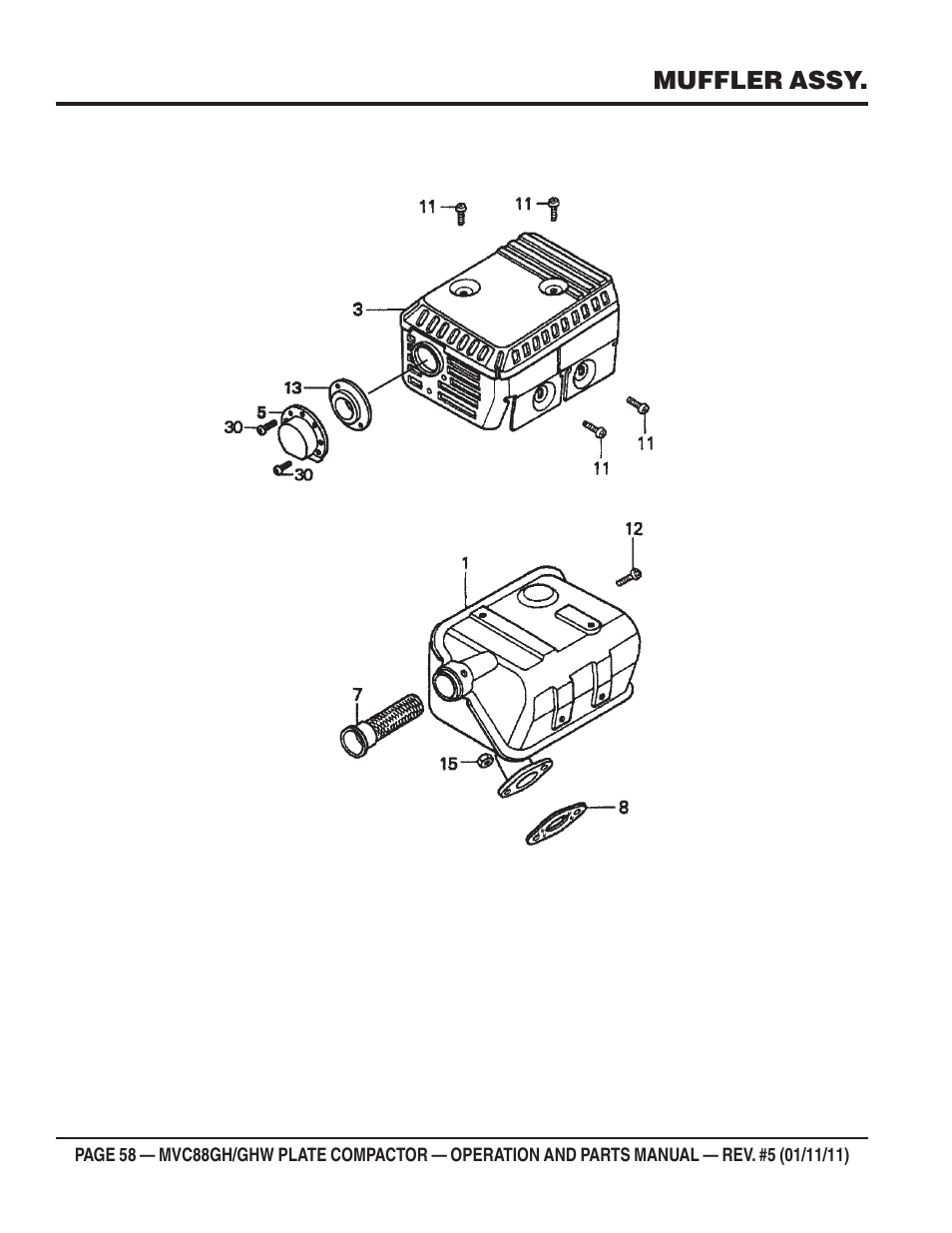 Multiquip MVC88GH/GHW User Manual | Page 58 / 74