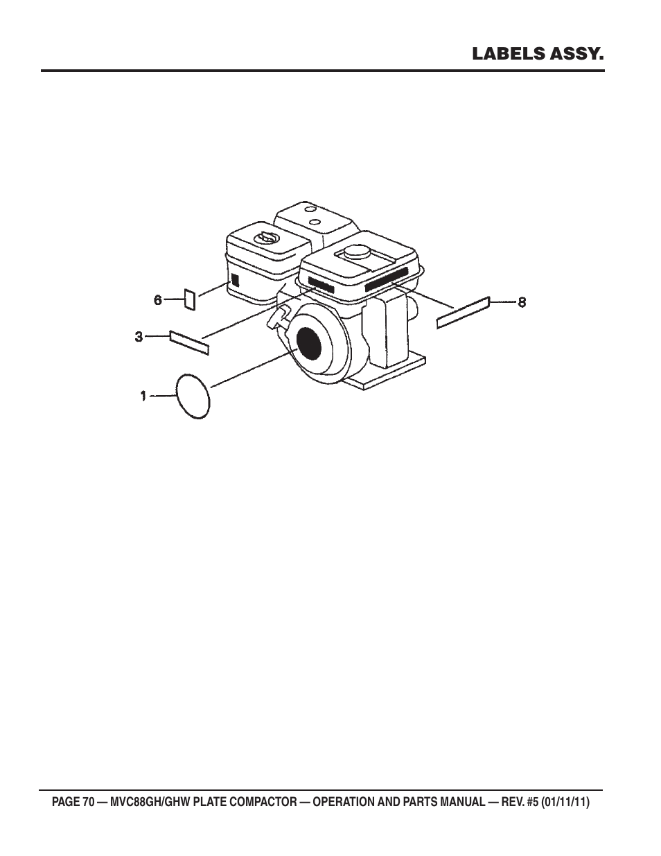 Multiquip MVC88GH/GHW User Manual | Page 70 / 74