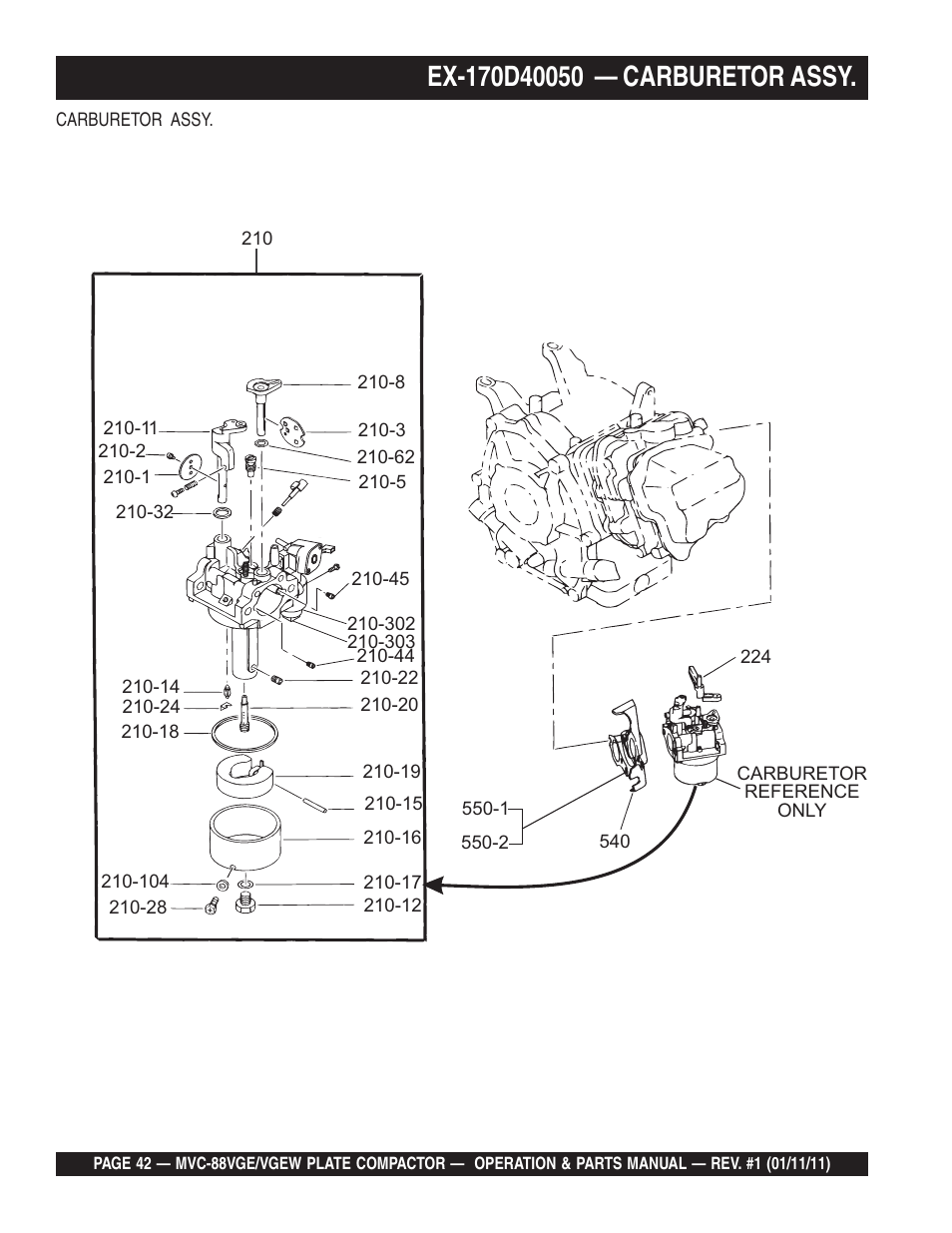 Multiquip MVC88VGE/VGEW User Manual | Page 42 / 64