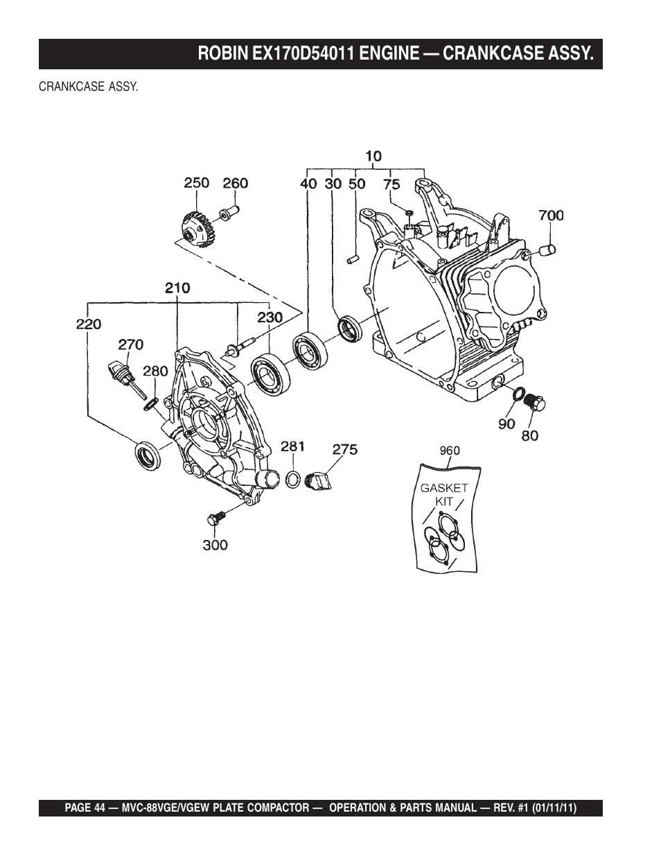 Multiquip MVC88VGE/VGEW User Manual | Page 44 / 64