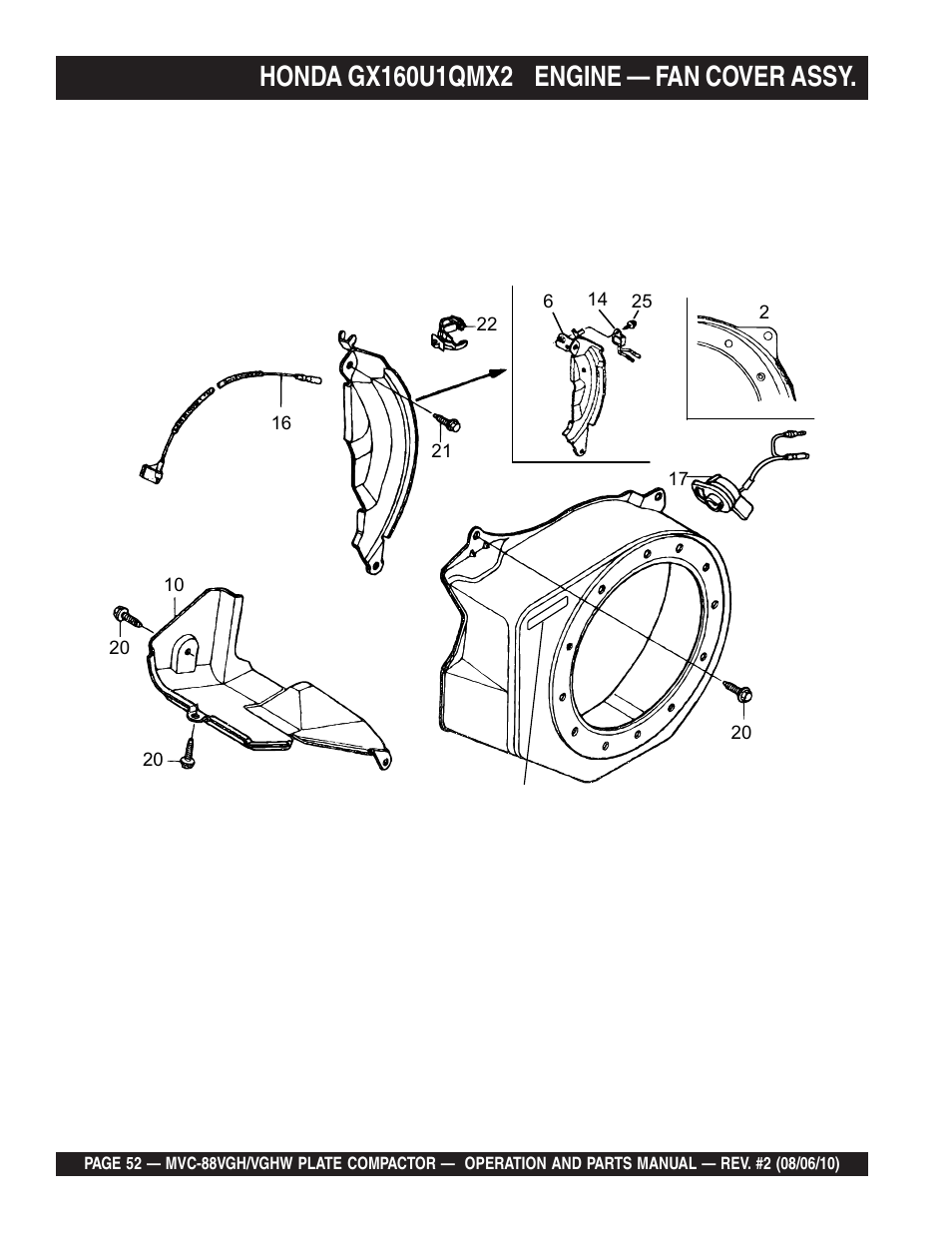 Multiquip MVC88VGH/VGHW User Manual | Page 52 / 70