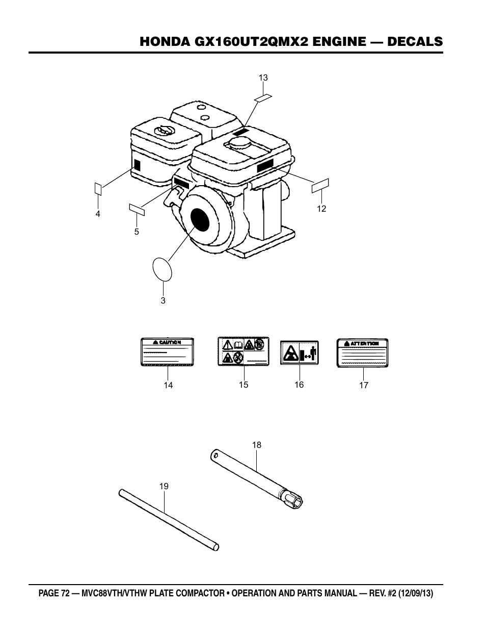 Multiquip MVC88VTHW User Manual | Page 72 / 76
