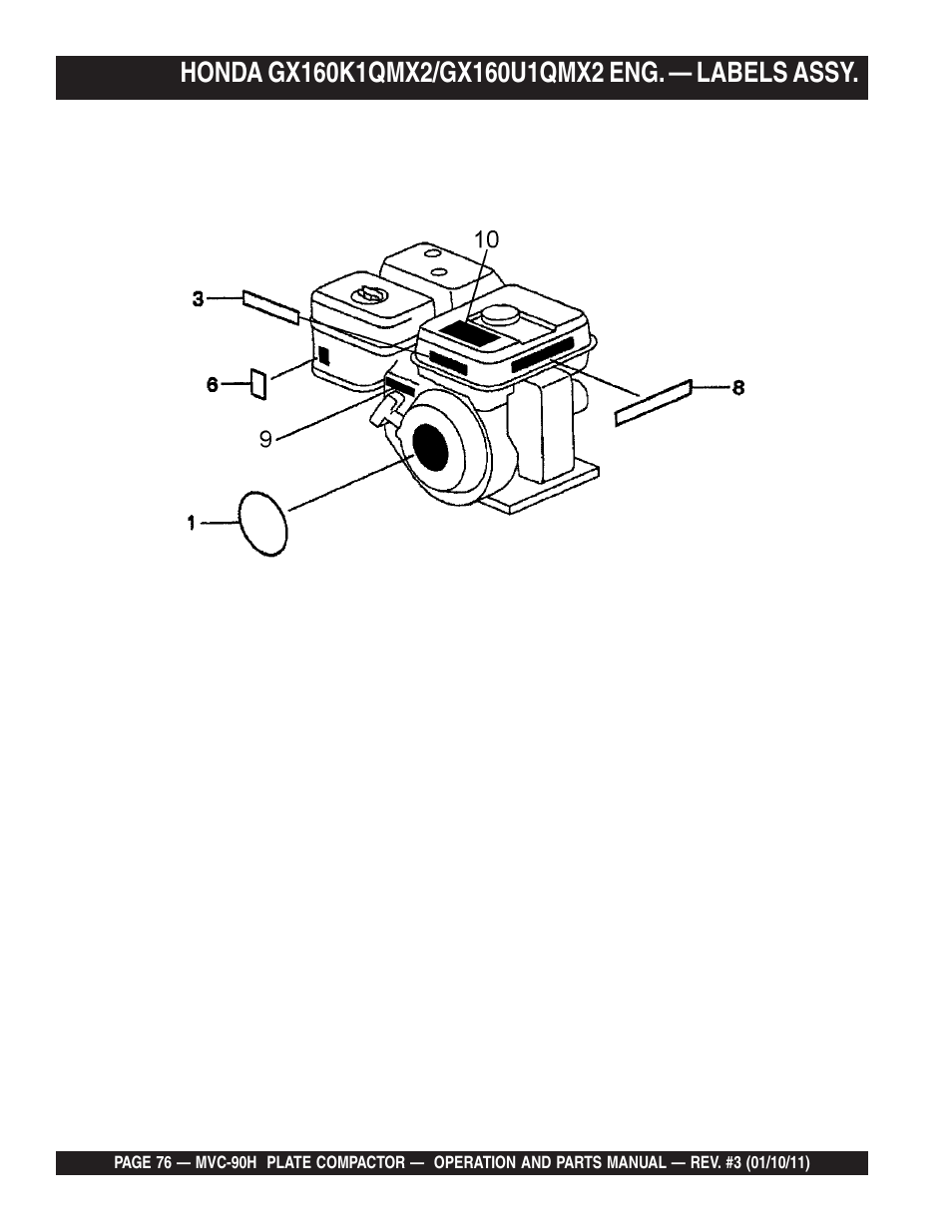 Multiquip MVC90H User Manual | Page 76 / 80
