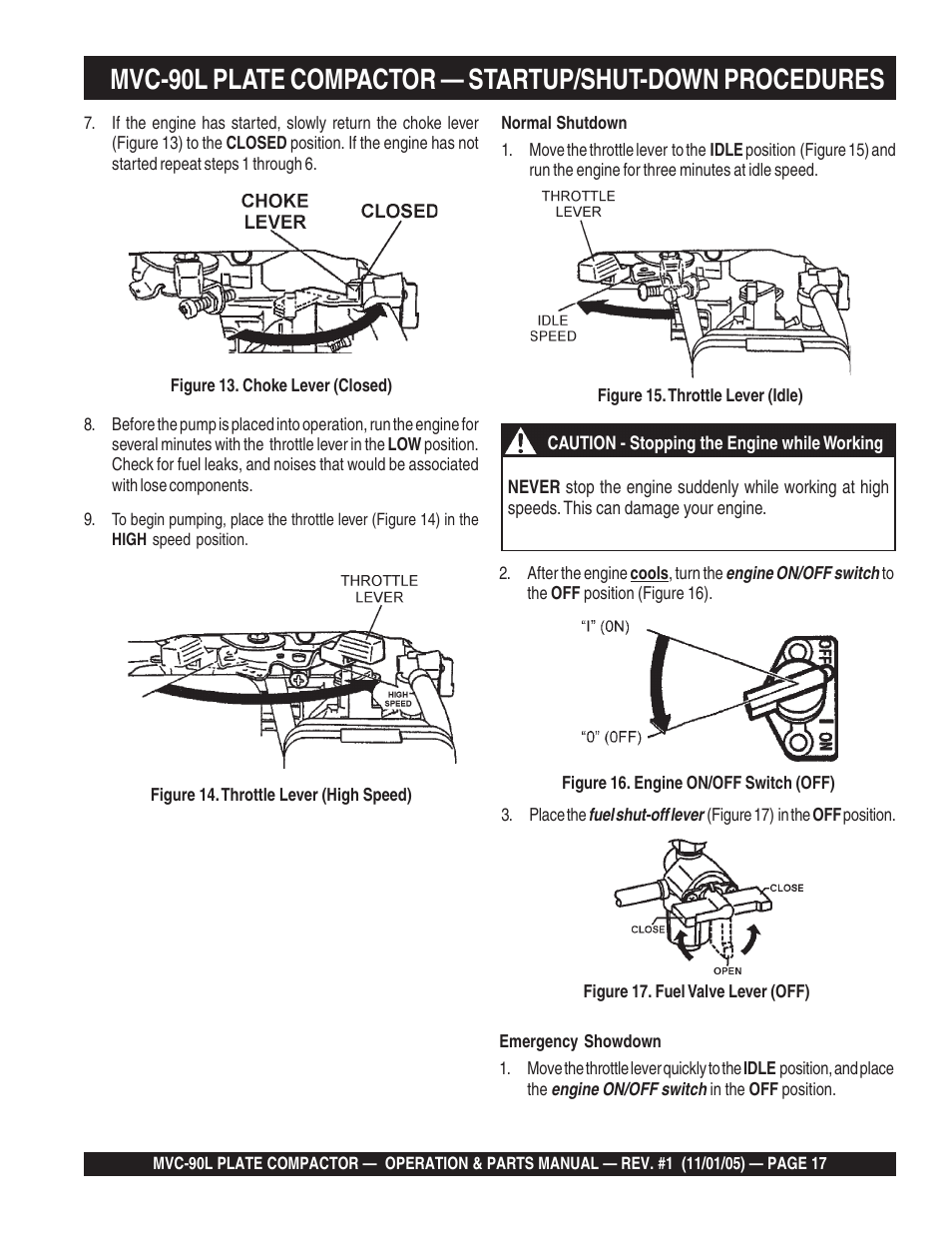 Multiquip MVC90L User Manual | Page 17 / 60