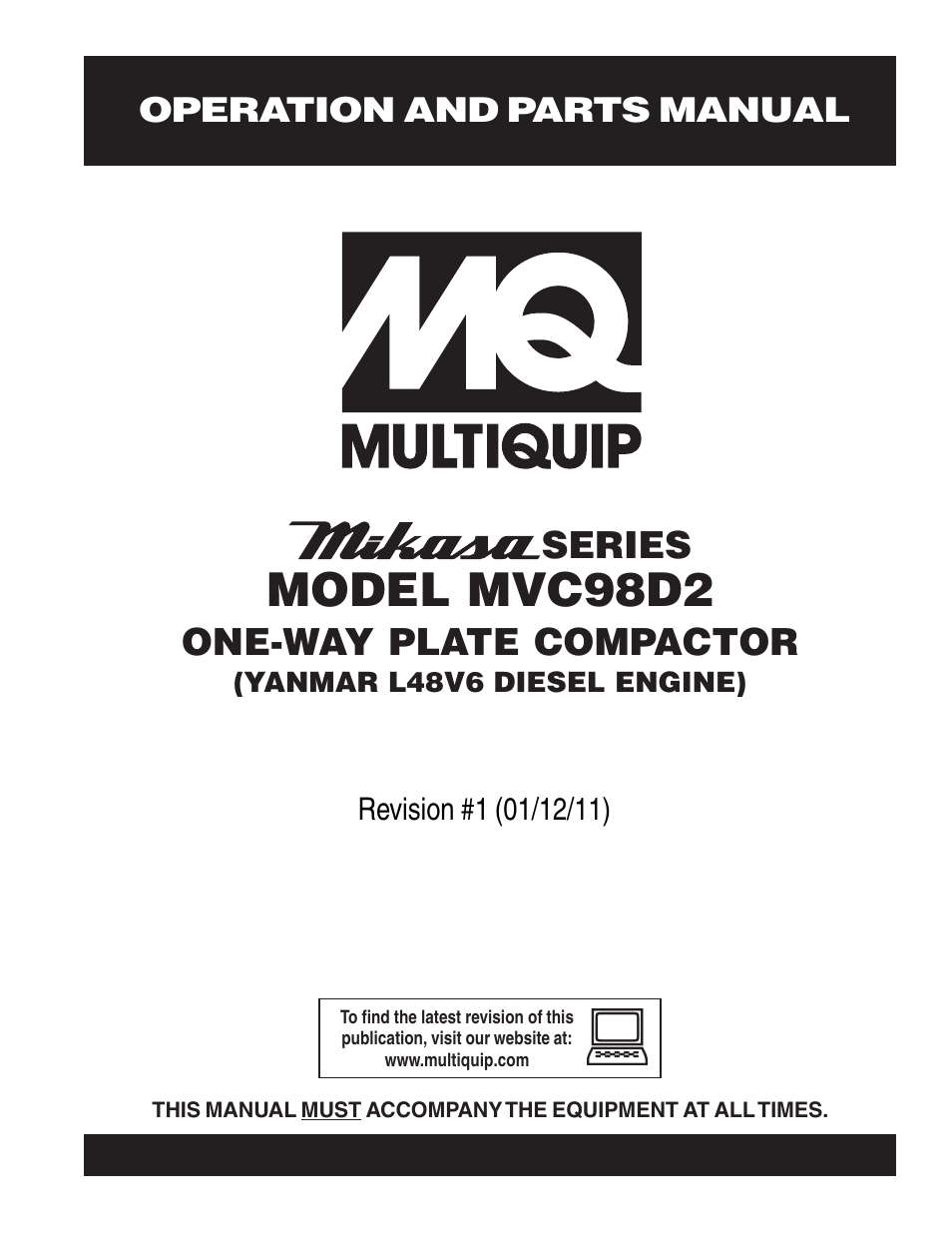 Multiquip MVC98D2 User Manual | 64 pages