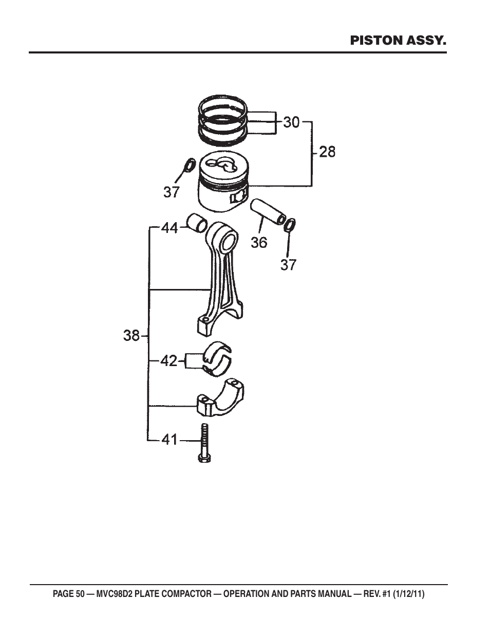 Multiquip MVC98D2 User Manual | Page 50 / 64