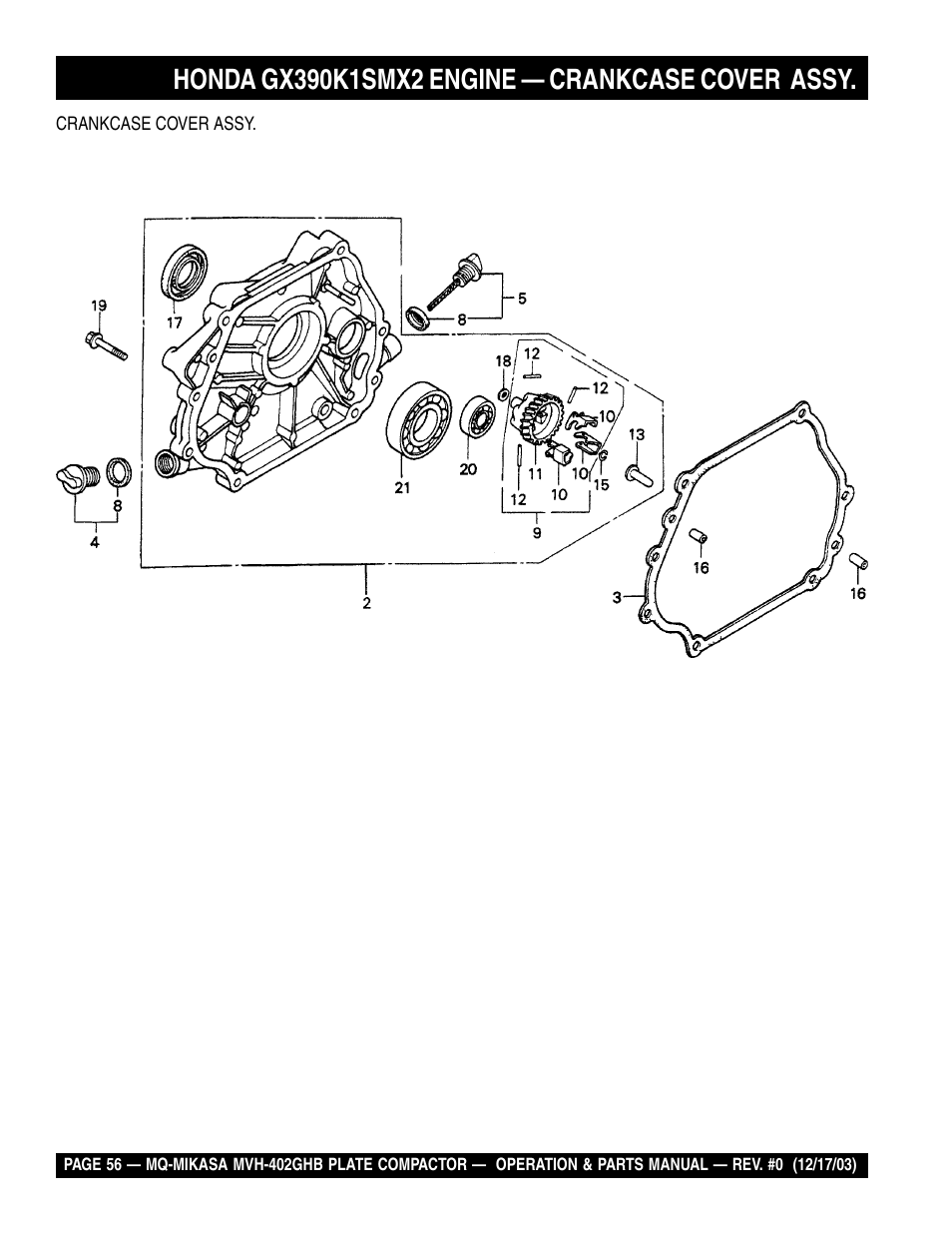 Multiquip MVH402GHB User Manual | Page 56 / 82