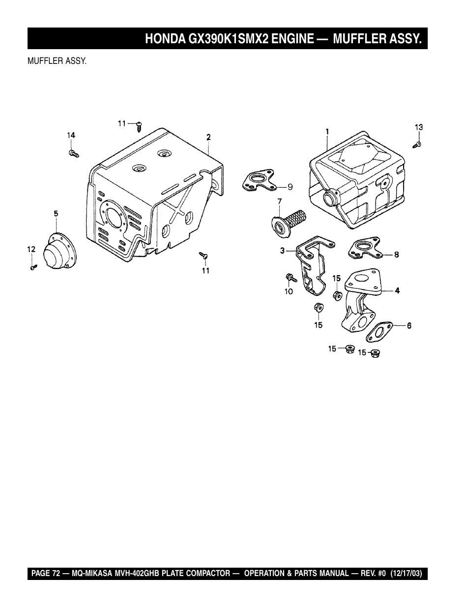 Multiquip MVH402GHB User Manual | Page 72 / 82