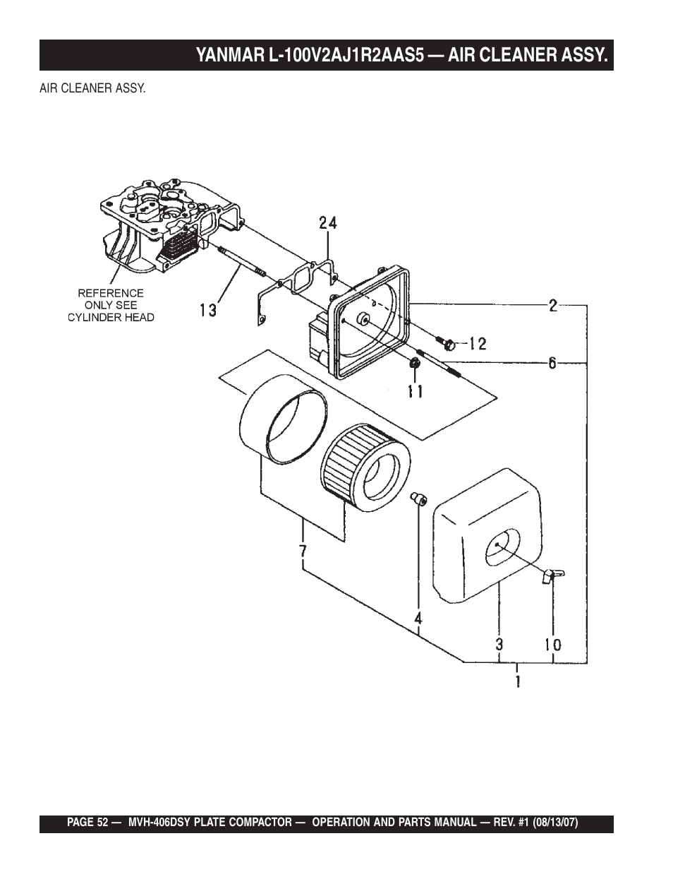 Multiquip MVH406DSY User Manual | Page 52 / 72