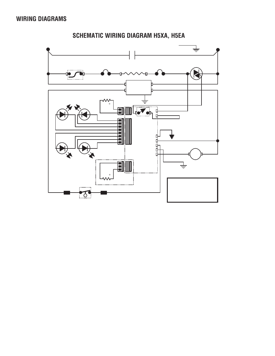 230 volts a c 2 wire single phase, Schematic wiring diagram h5xa, h5ea, Wiring diagrams | Bunn H5X User Manual | Page 22 / 22