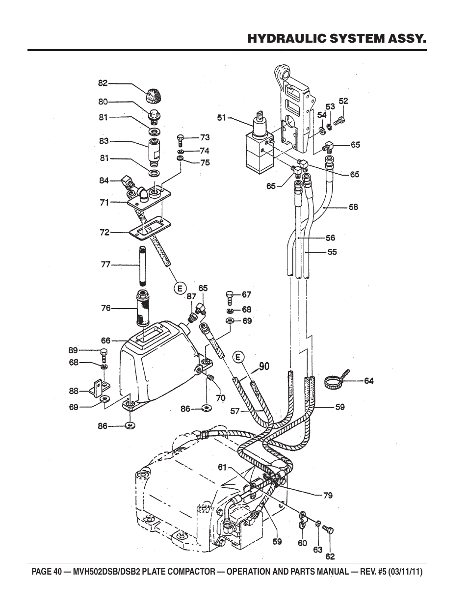 Multiquip MVH502DSB2 User Manual | Page 40 / 92