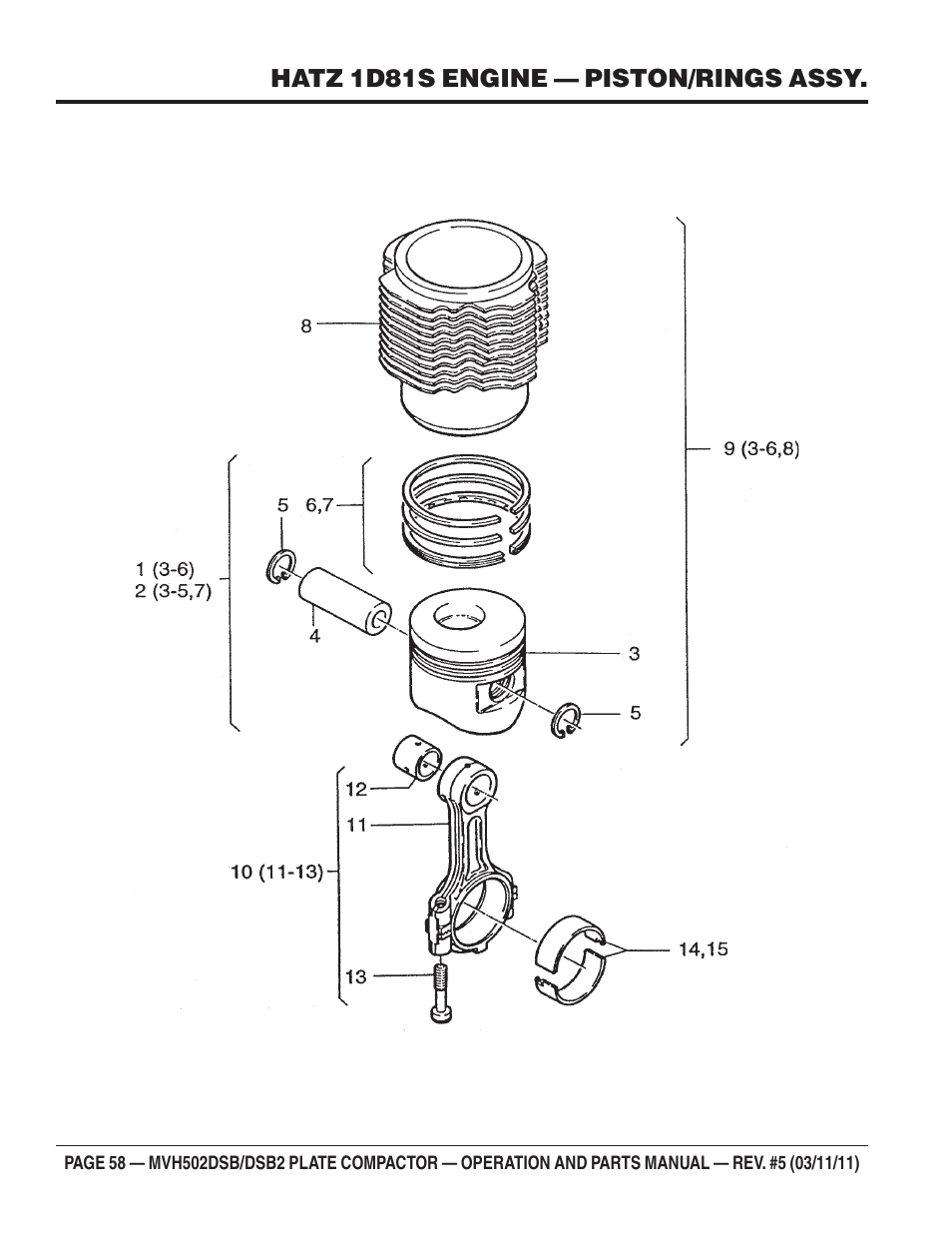 Multiquip MVH502DSB2 User Manual | Page 58 / 92