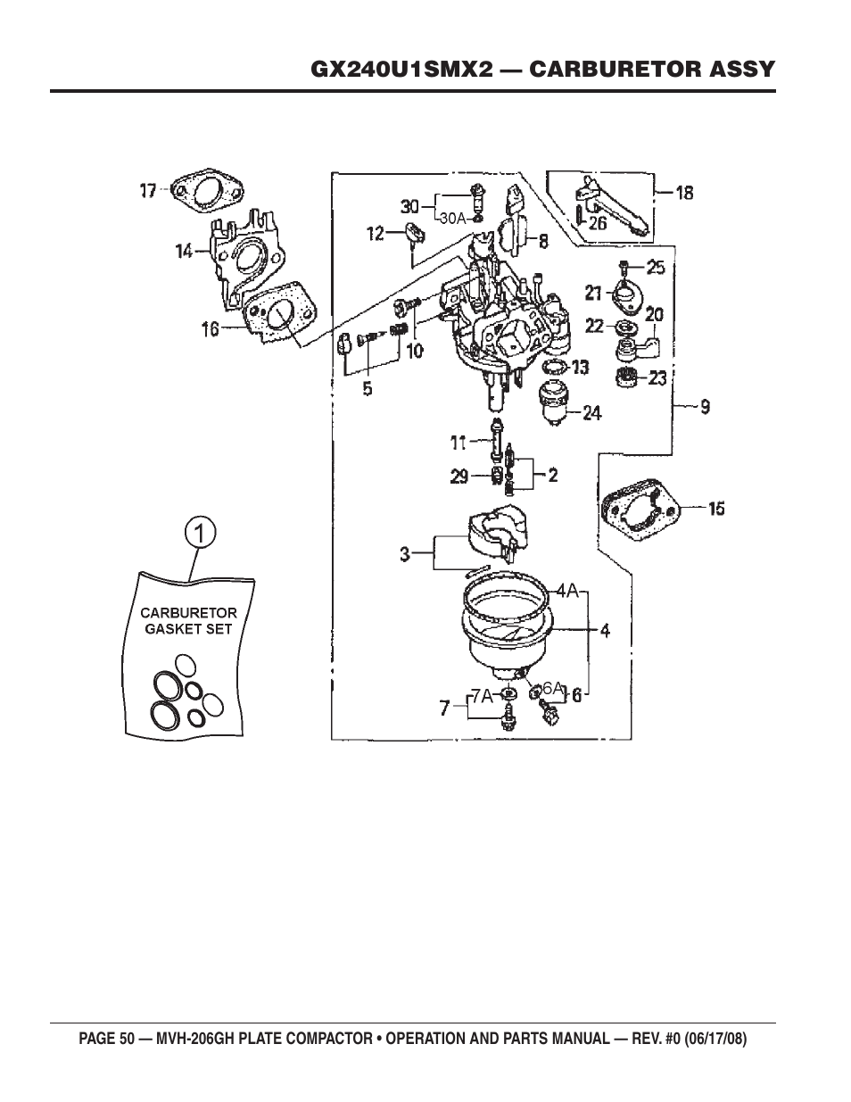 Multiquip MVH206GH User Manual | Page 50 / 80