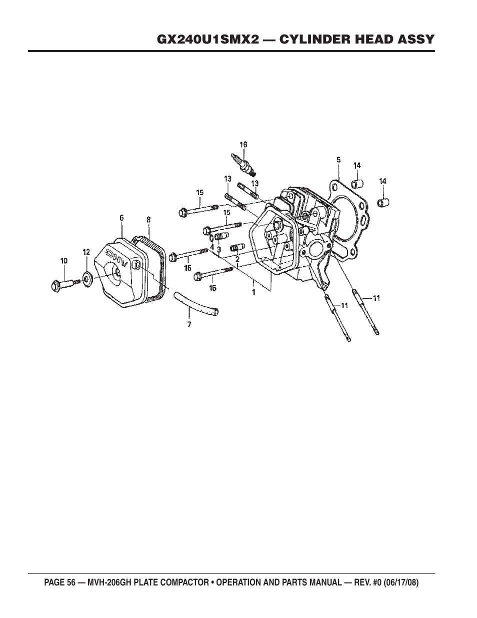 Multiquip MVH206GH User Manual | Page 56 / 80