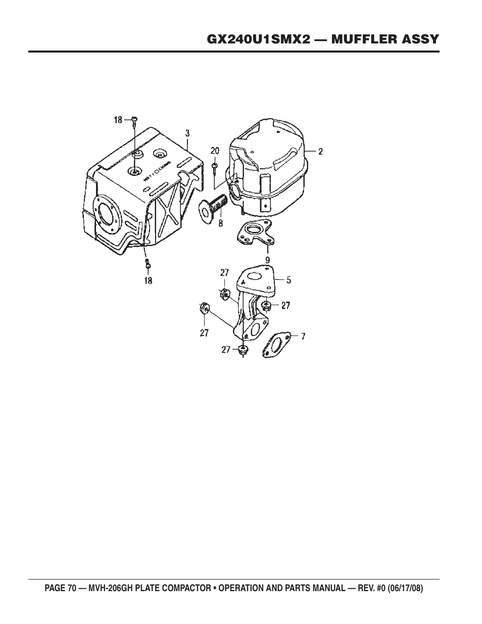 Multiquip MVH206GH User Manual | Page 70 / 80